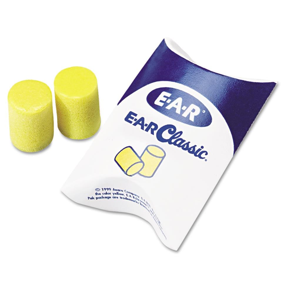 200 pairs 3M Ear Plugs E-A-R Classic Noise Reduction 29dB Yellow Foam Disposable 