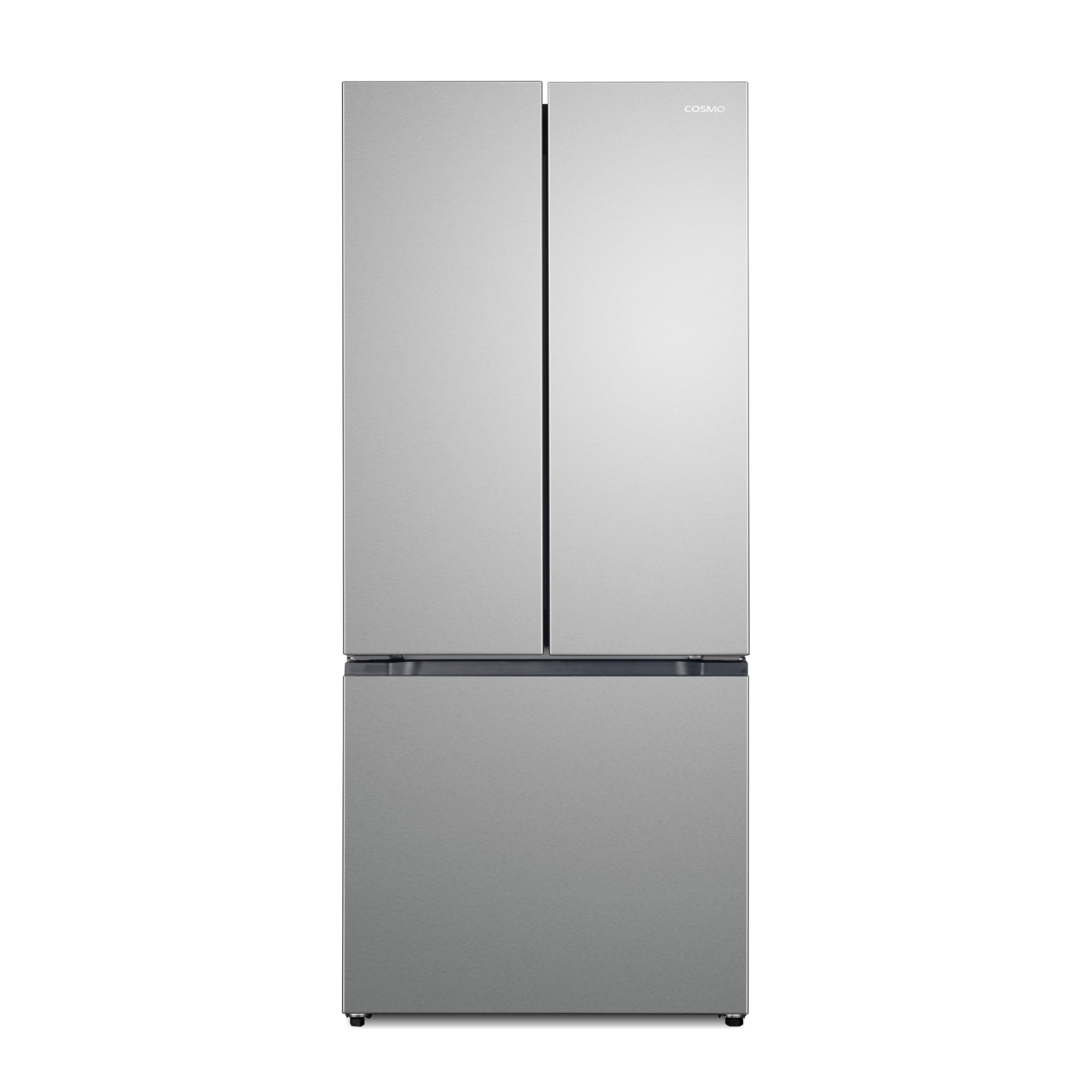 Cosmo COS-RFFV183RS Counter-Depth 17.5-cu ft 3 -Door French Door Refrigerator with Ice Maker ( Stainless Steel ) ENERGY STAR Certified
