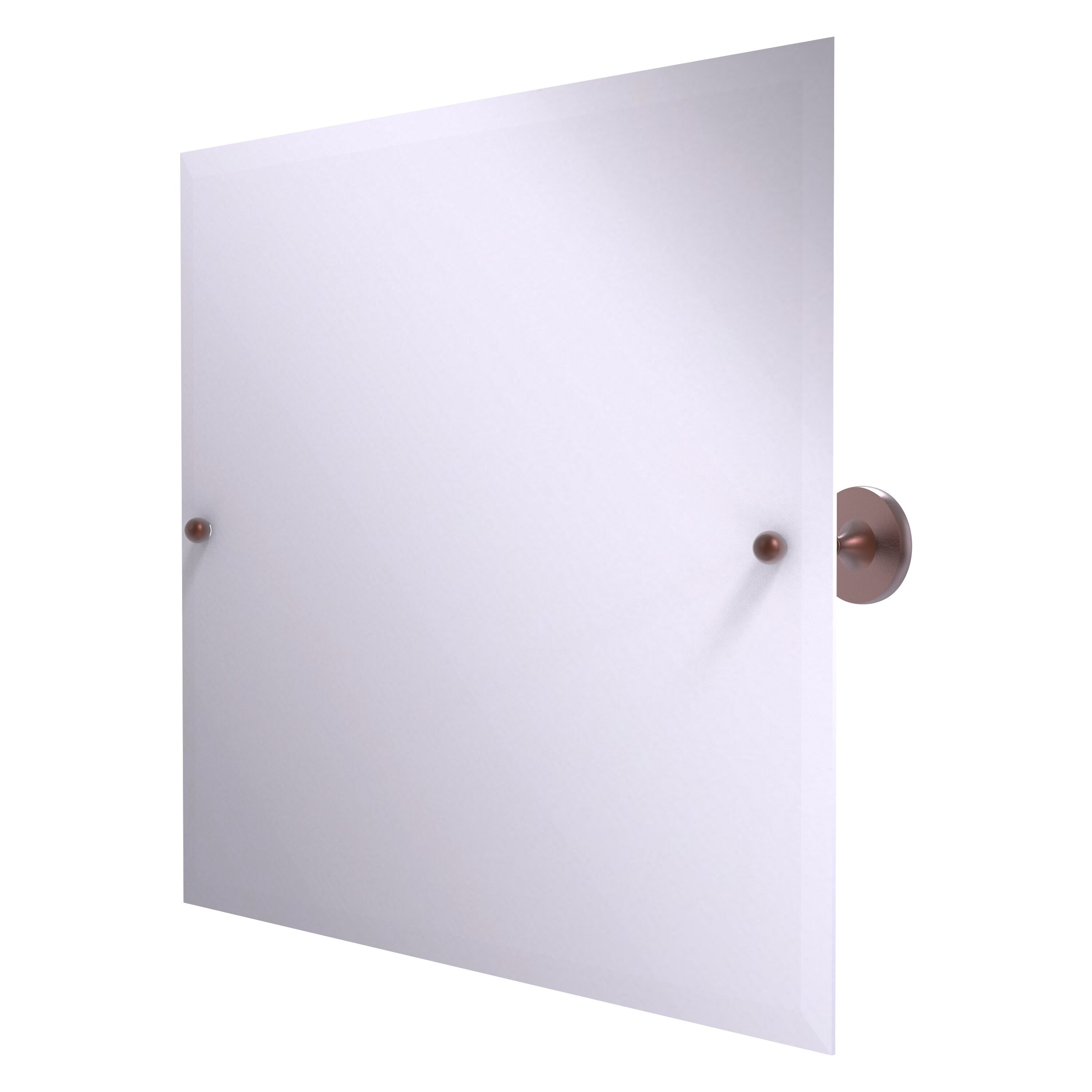 Allied Brass SL-93-CA Shadwell 22-Inches x 3.4-Inches Beveled Frameless Rectangle Tilting Bathroom Vanity Mirror ( Antique Copper )