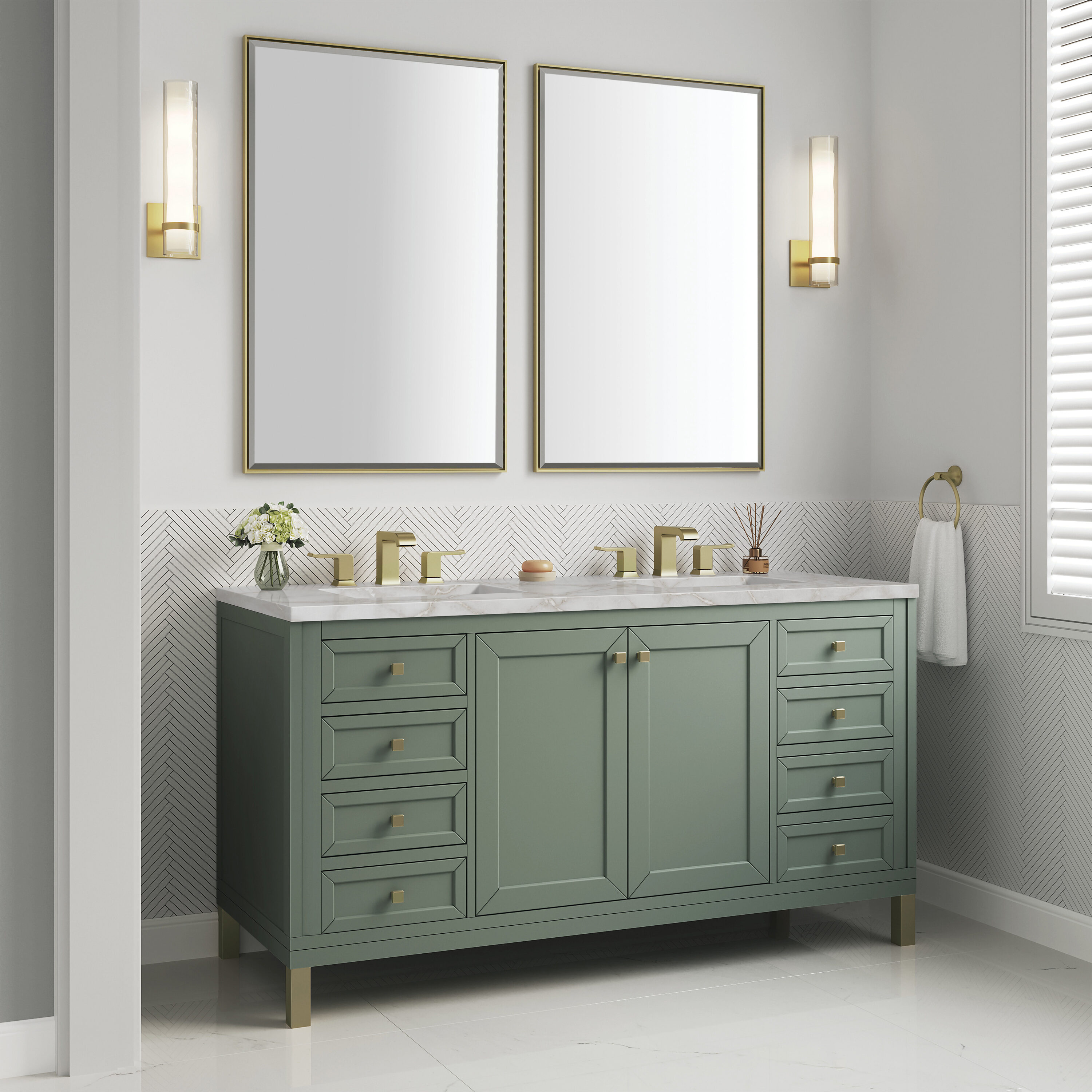 James Martin Vanities 503-V60D-SC-FVSL Bath-Vanity-Combo - View #8
