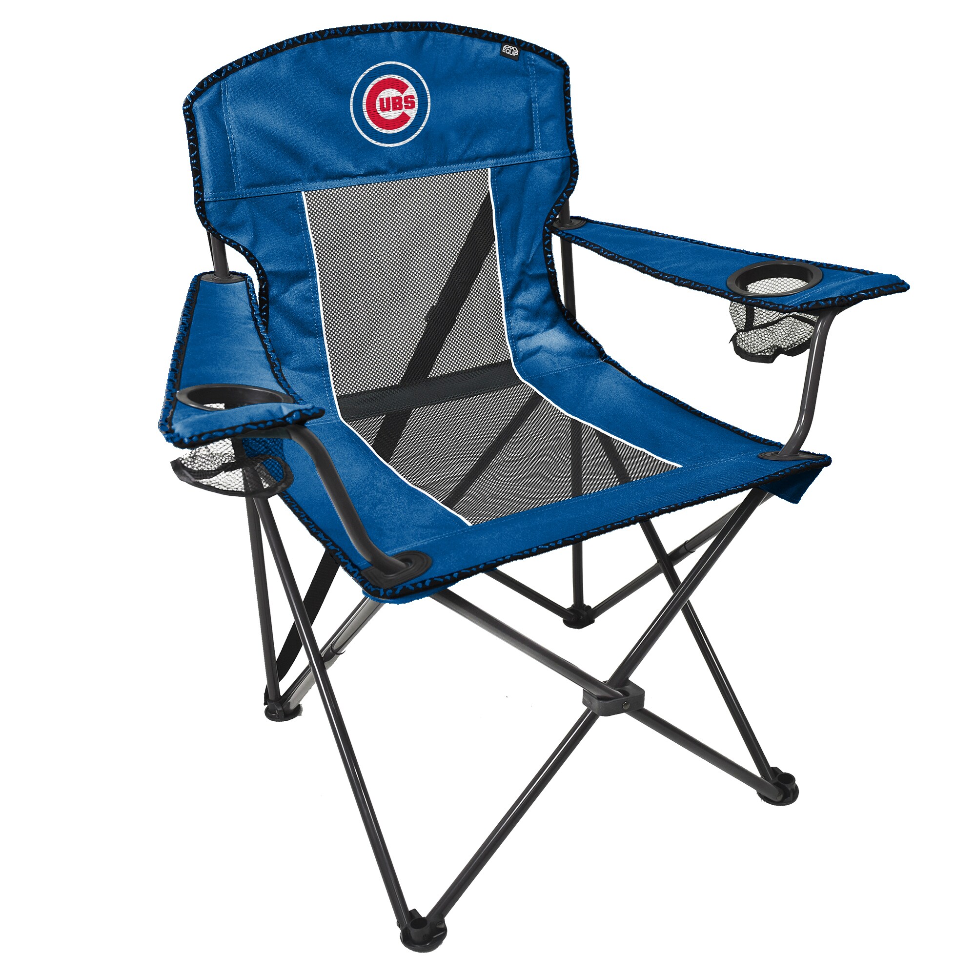 Equip 119921 Chicago Cubs Nylon Blue Folding Tailgate chair Carrying Strap/Handle Included