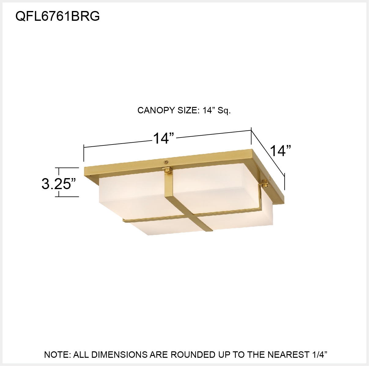 Quoizel QFL6761BRG flushmounts - View #5