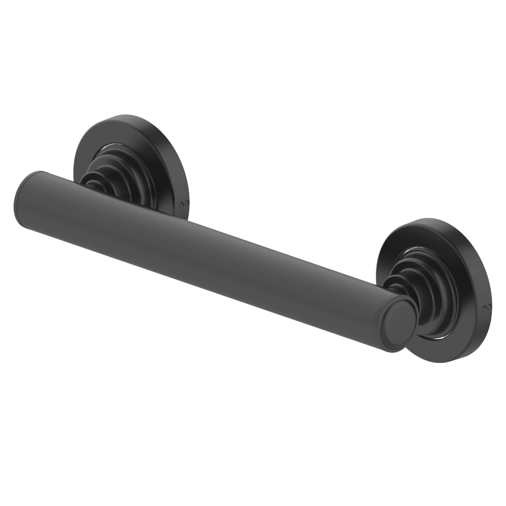 allen + roth Townley 9-in Matte Black Wall Mount ADA Compliant Grab Bar ...