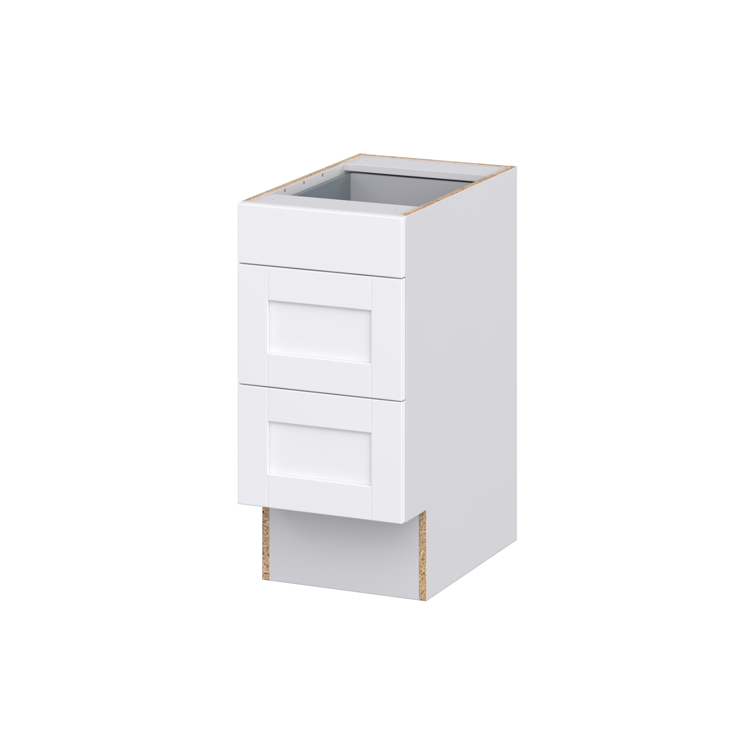Hugo&Borg DSB3D15ADA-RM Rosemont 15-in W x 32.5-in H x 24-in D Glacier White 3 -Drawers Drawer Base Fully assembled Cabinet (Recessed Panel Shaker)