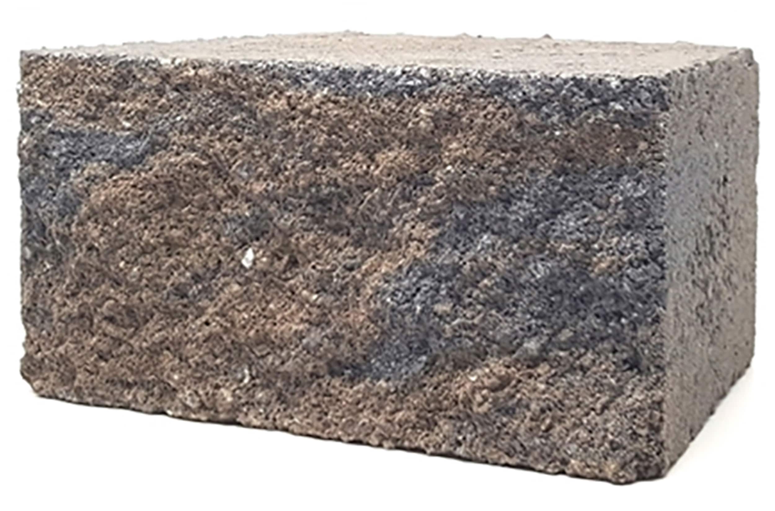 4-in H x 8-in L x 5.5-in D Brown/Charcoal Concrete Retaining Wall Block | - Lowe's SWSB