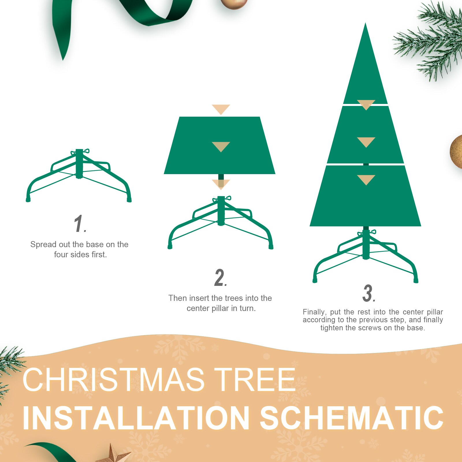 WELLFOR HYG24086US Artificial-Christmas-Trees - View #5