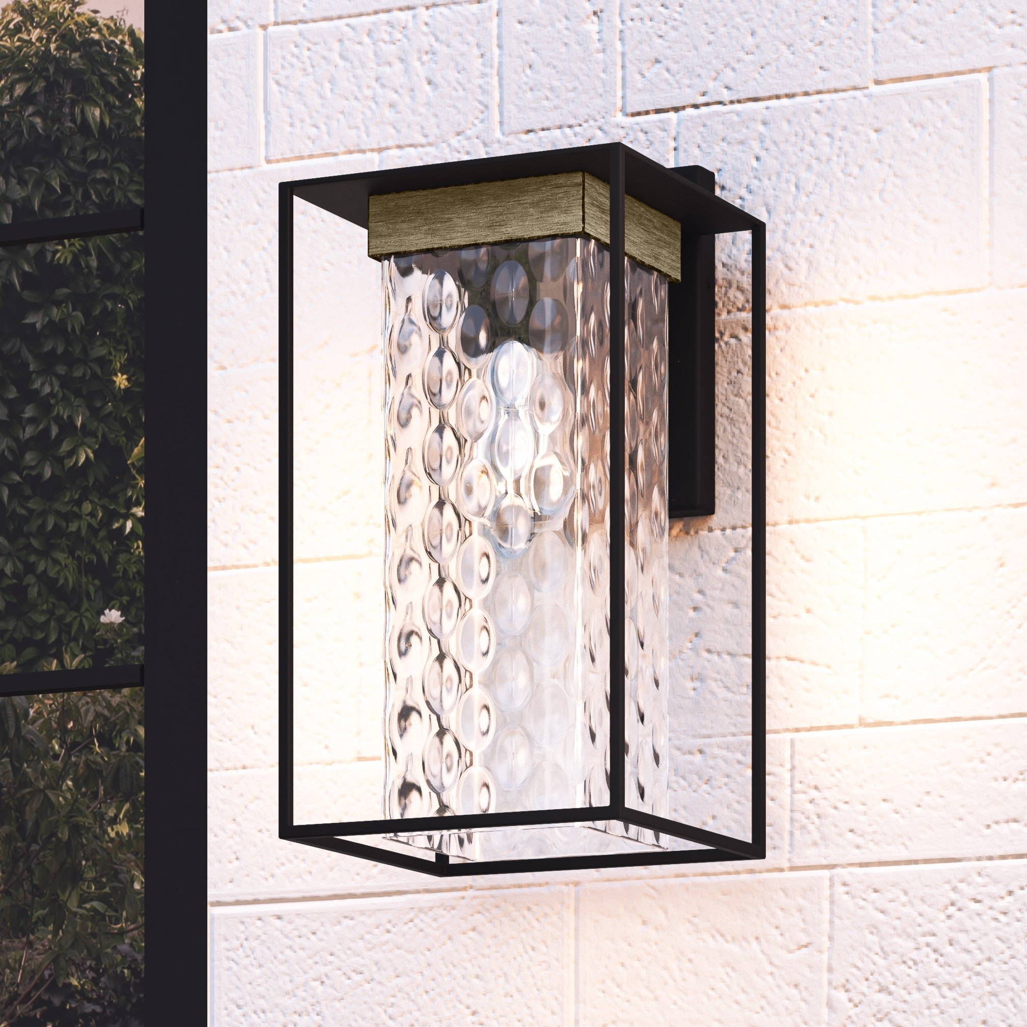 Quoizel LWD8407MBK Longwood 1 -Light 14.25-in H Matte Black Hardwired Outdoor Wall Light