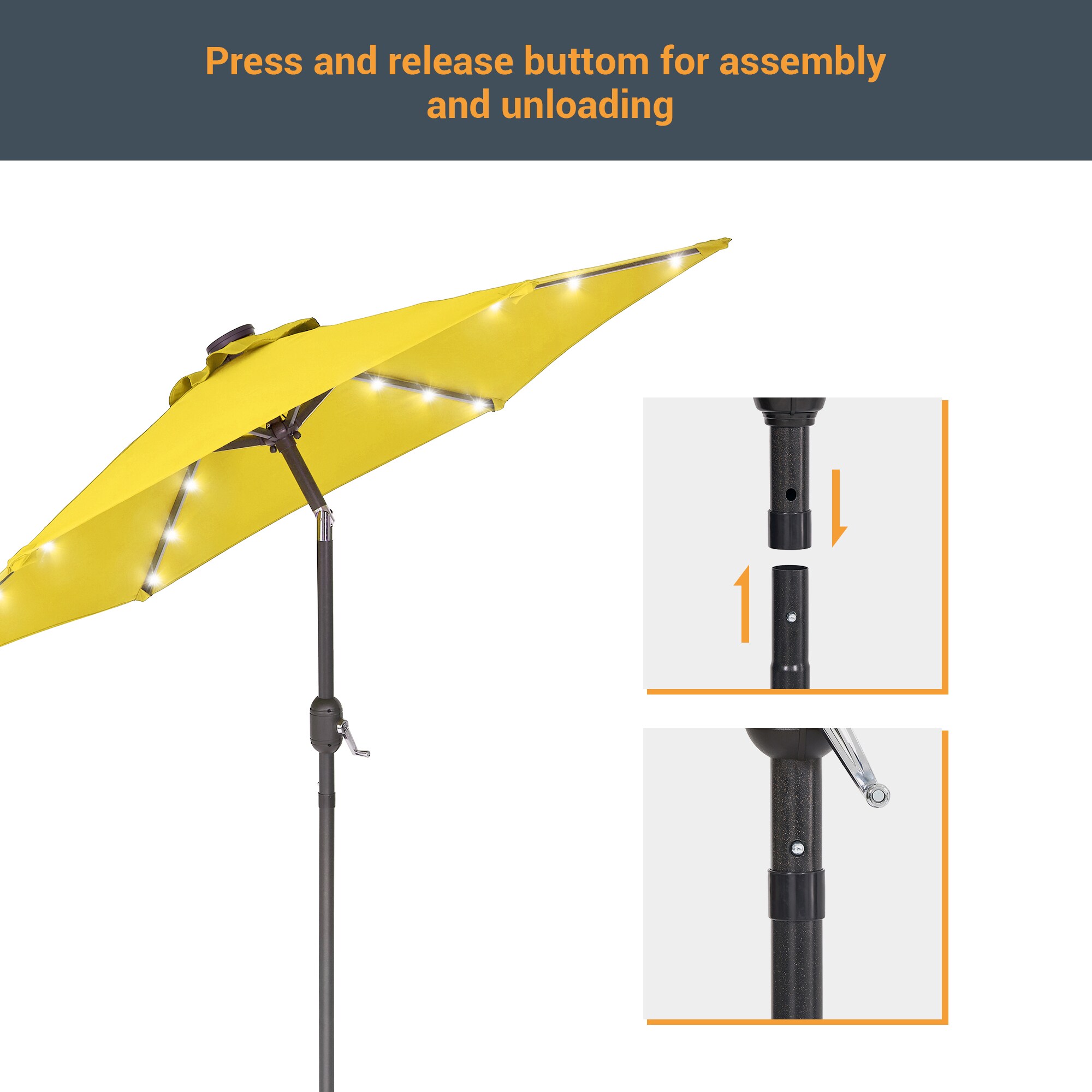 Sonkuki SD-TJLED75WT Umbrellas-2 - View #3