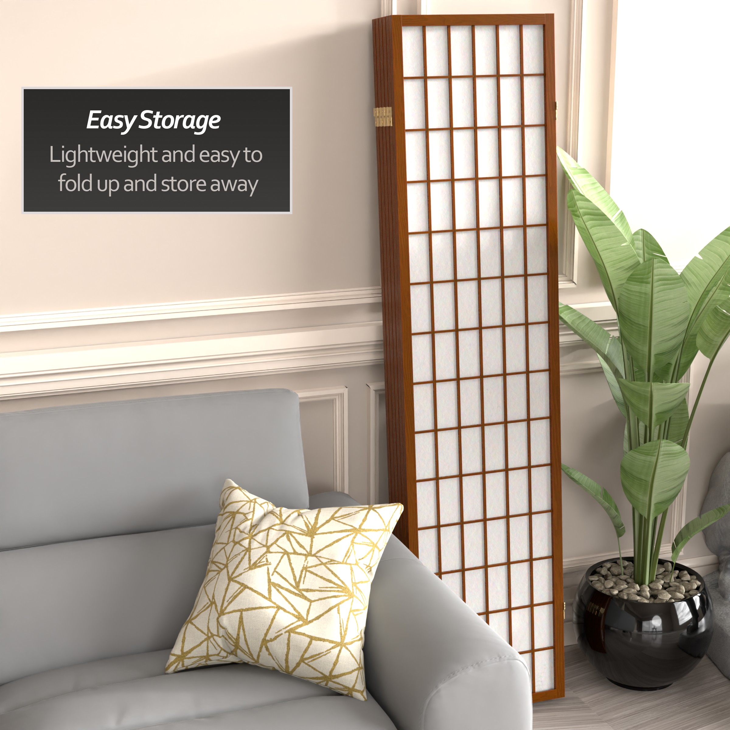 Oriental Furniture SSCWP-6P-WAL Indoor-Privacy-Screens - View #6