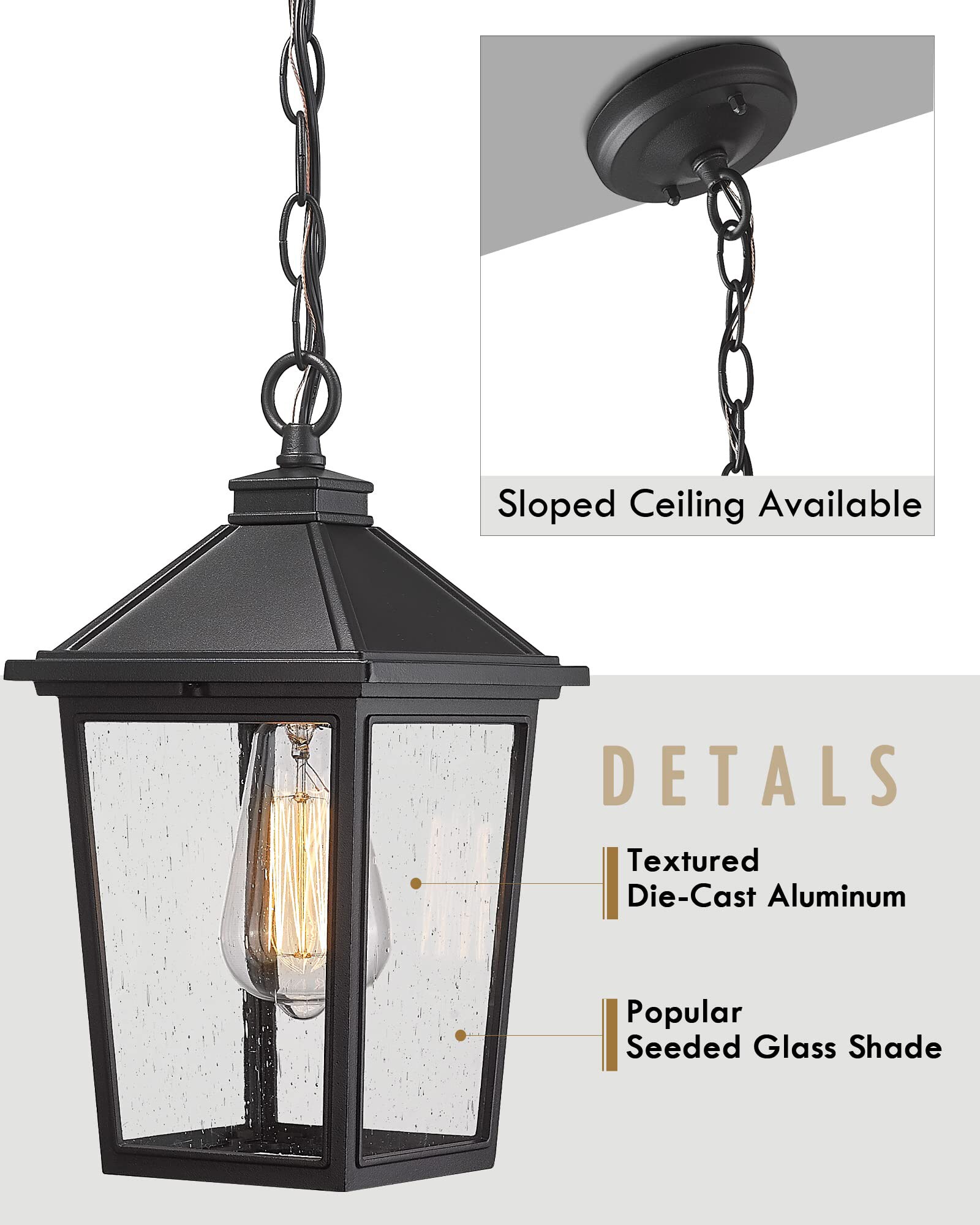 LTMATE LS5HX64HM BK Pendant-Lights - View #2