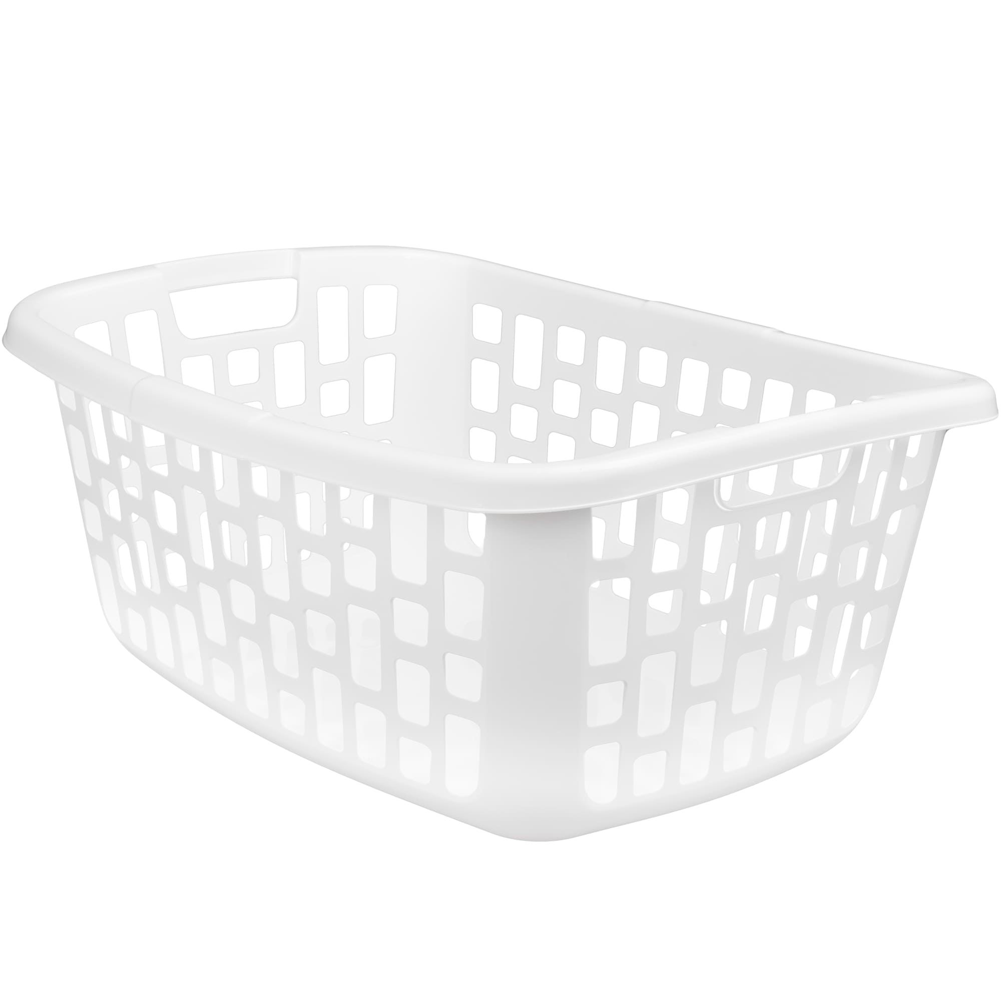 Style Selections 1.25-Bushel Plastic Laundry Basket in the Laundry Hampers  & Baskets department at
