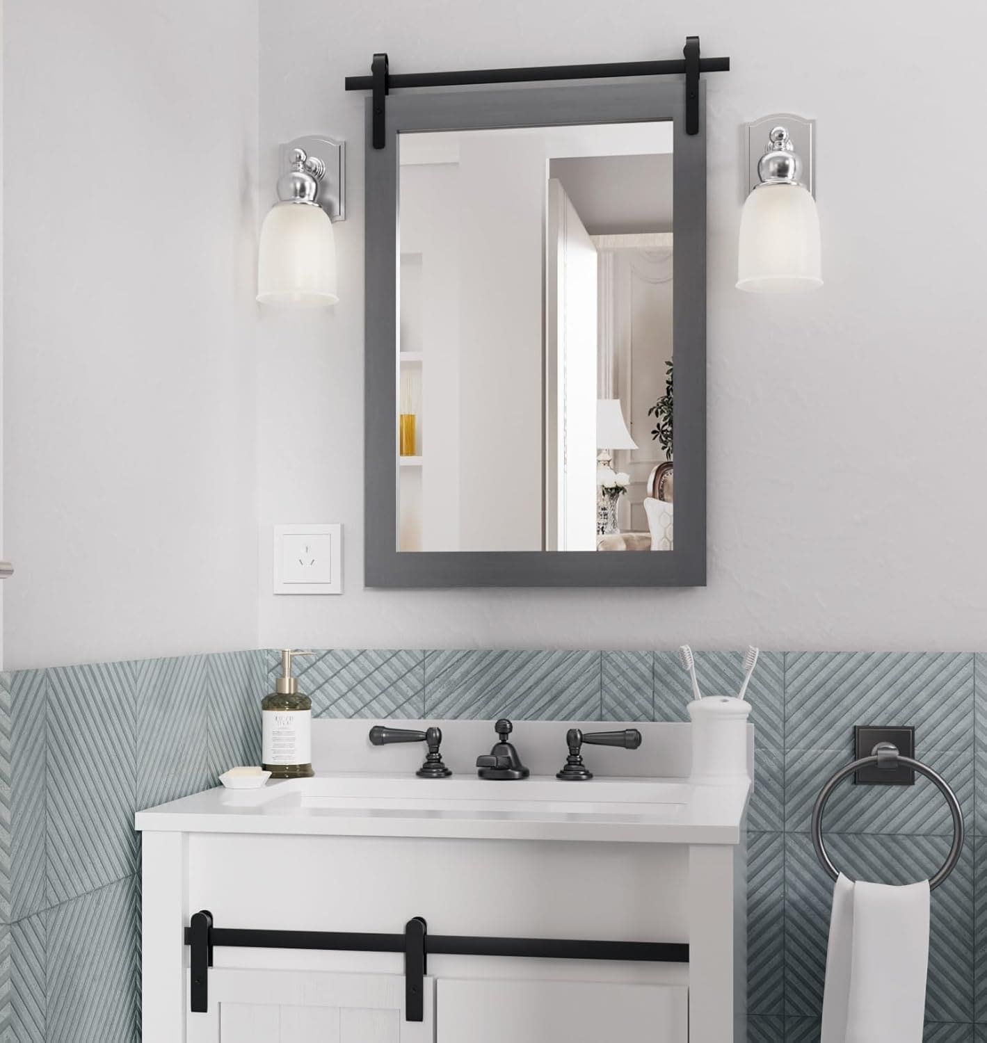 Clavie PH-24361-FRWH Decor-Mirrors - View #2