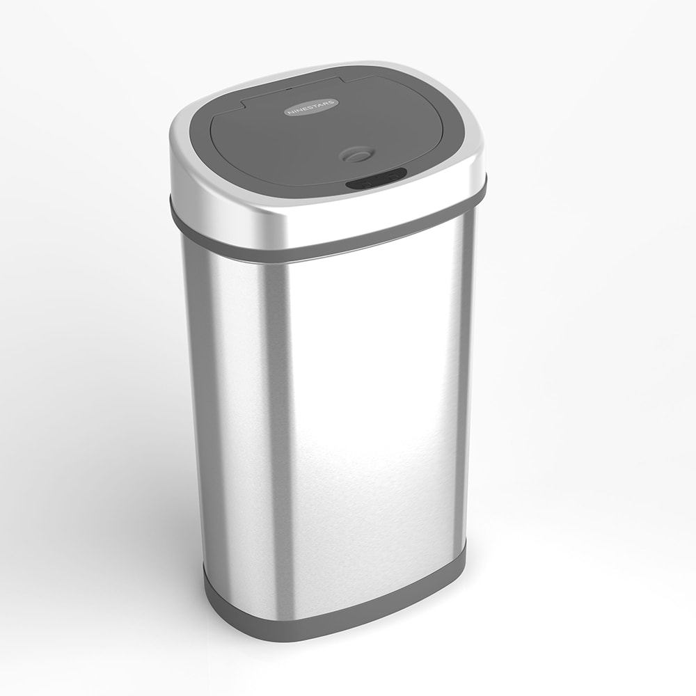 Nine Stars 13.2 Gallons Steel Motion Sensor Trash Can & Reviews