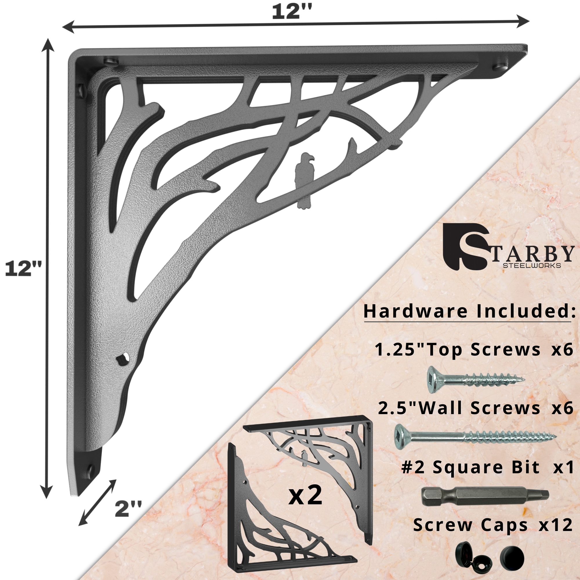 STARBY SB-ANGELOAK-12 Shelving-Hardware - View #3