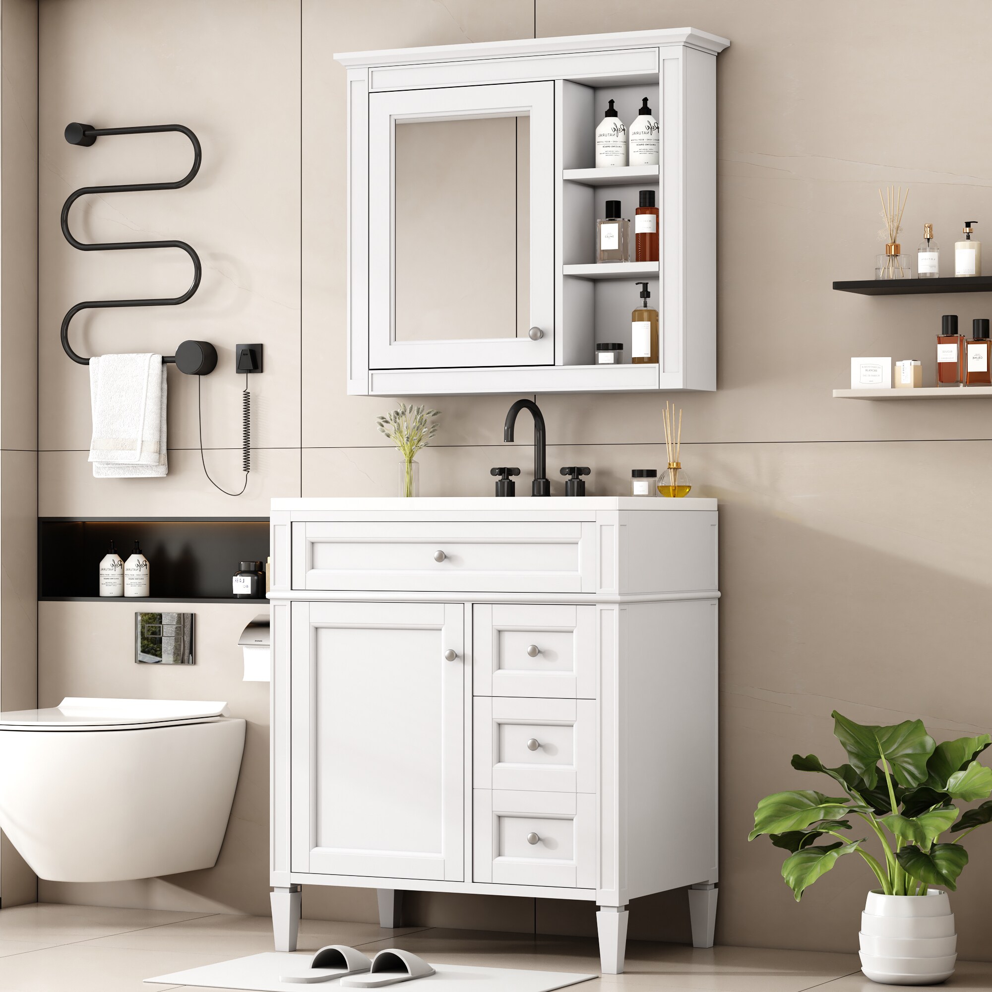 LOVMOR SF-J-SW000127AAK-3 Bath-Vanity-Combo - View #2