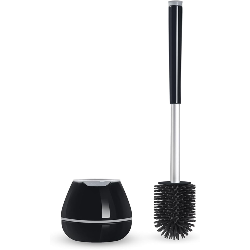 Boomjoy  toilet Brush and Holder Set with Multiple Colors to Match Bathroom Decor Add Style and Functionality