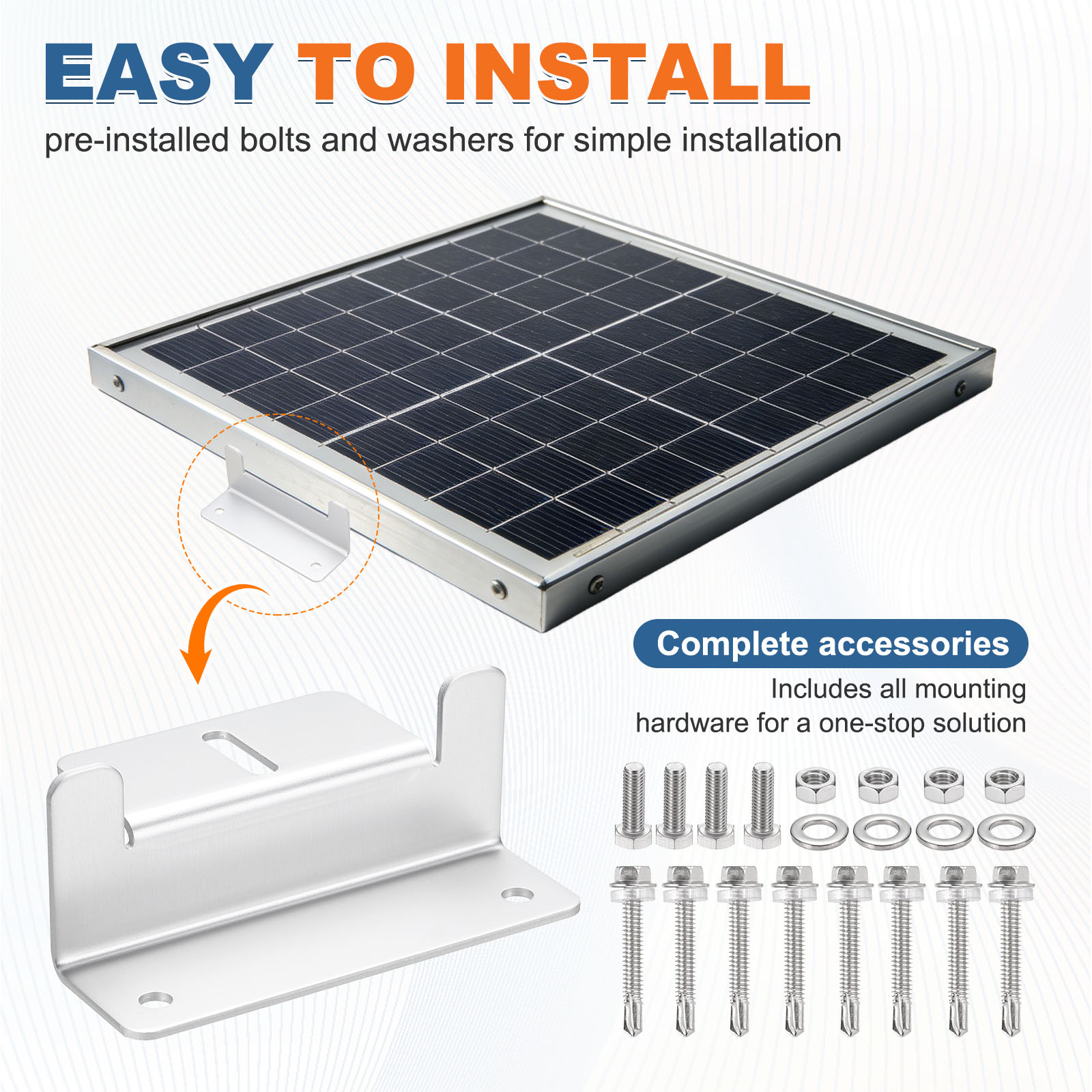 Unique Bargains S26061200UX7165 Solar-Mounting-Acc - View #4