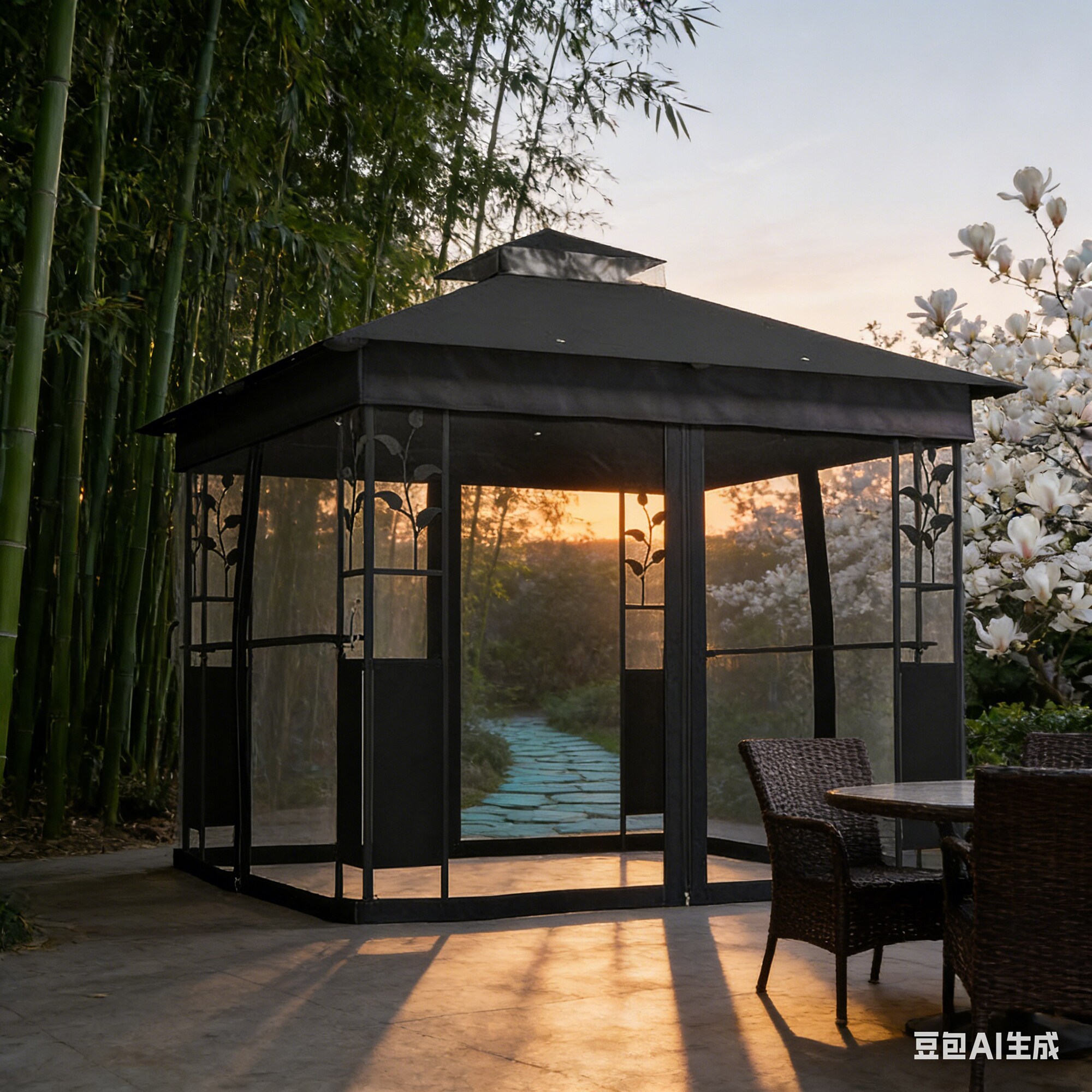 Bybafun YF4800009 Wood-Resin-Gazebos - View #8