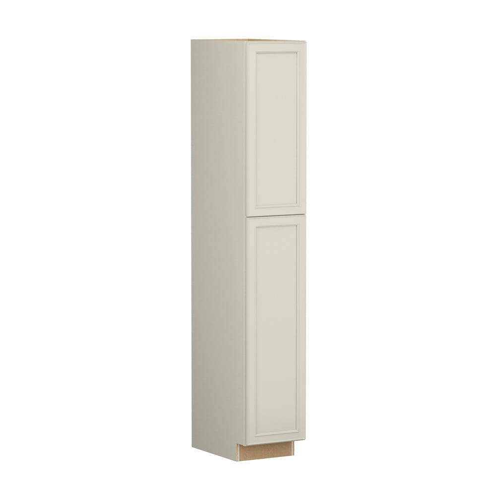 Shenandoah Irvington 15-in W x 90-in H x 24-in D Harbor Painted Base Fully Assembled Cabinet Recessed Panel Miter
