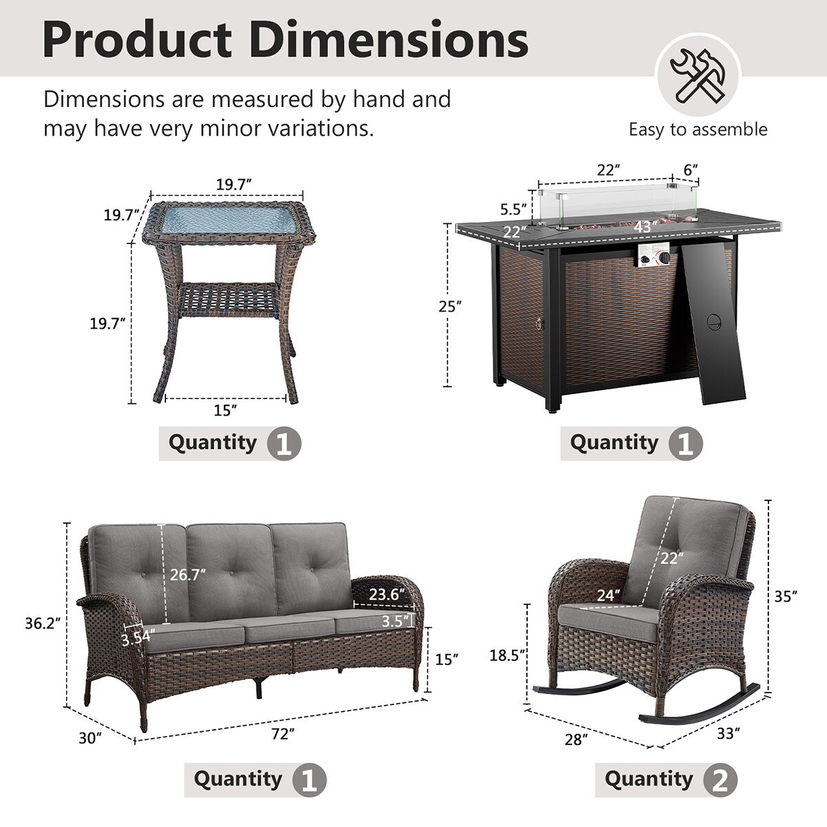 Rilyson FS114086002-3 Patio-Conversation-Sets - View #4