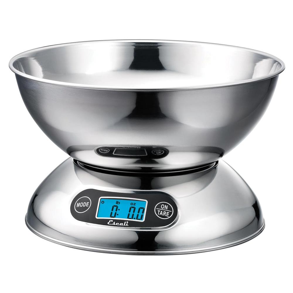 Escali Rondo Stainless Steel Kitchen Scale - Metallic Finish, 11 lb  Capacity, Digital Control, Battery-operated, Tracks Calories & More in the  Specialty Small Kitchen Appliances department at