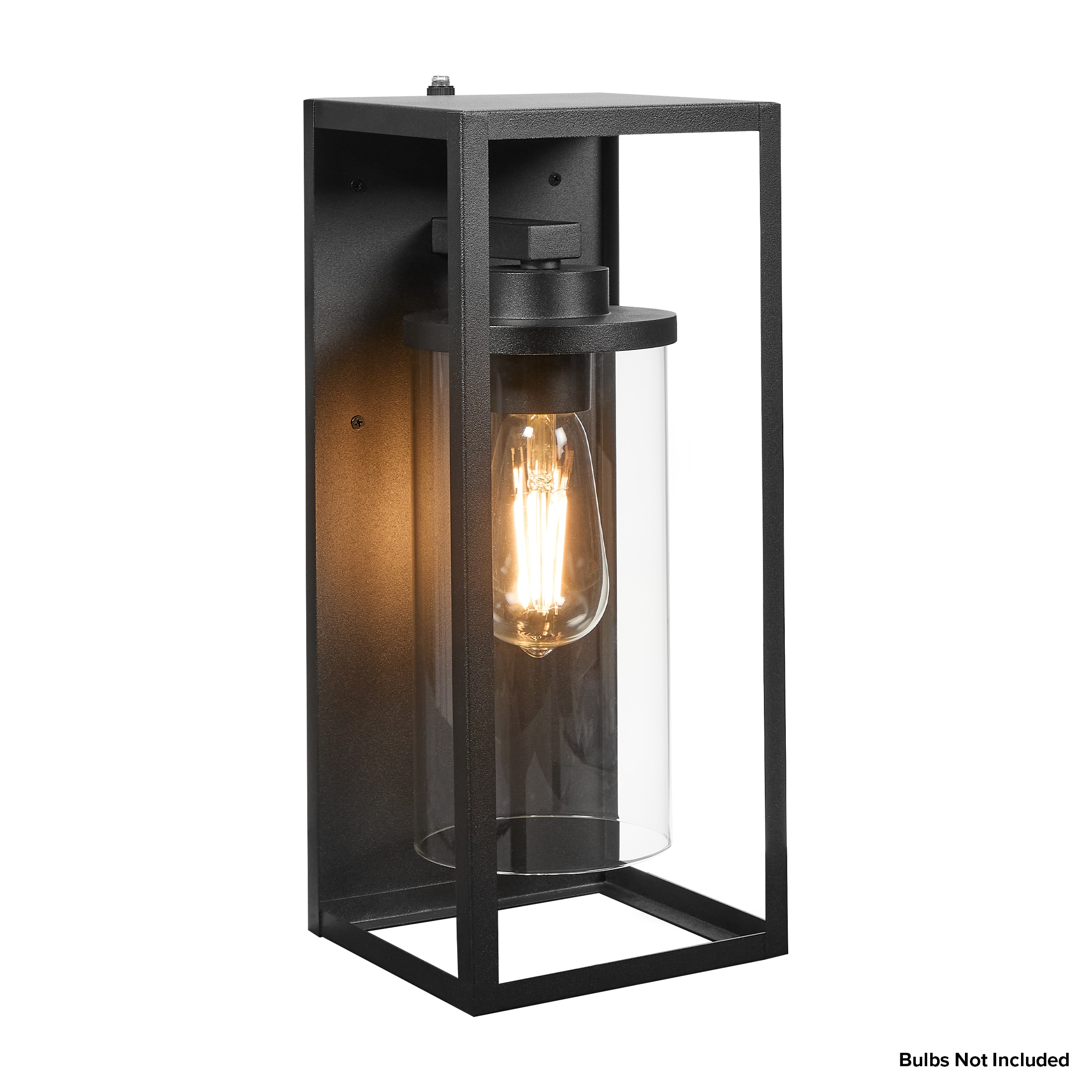 Maxxima 1 Light 14 In H Matte Black Dusk To Dawn Led Outdoor Wall Light Mel 15200b At