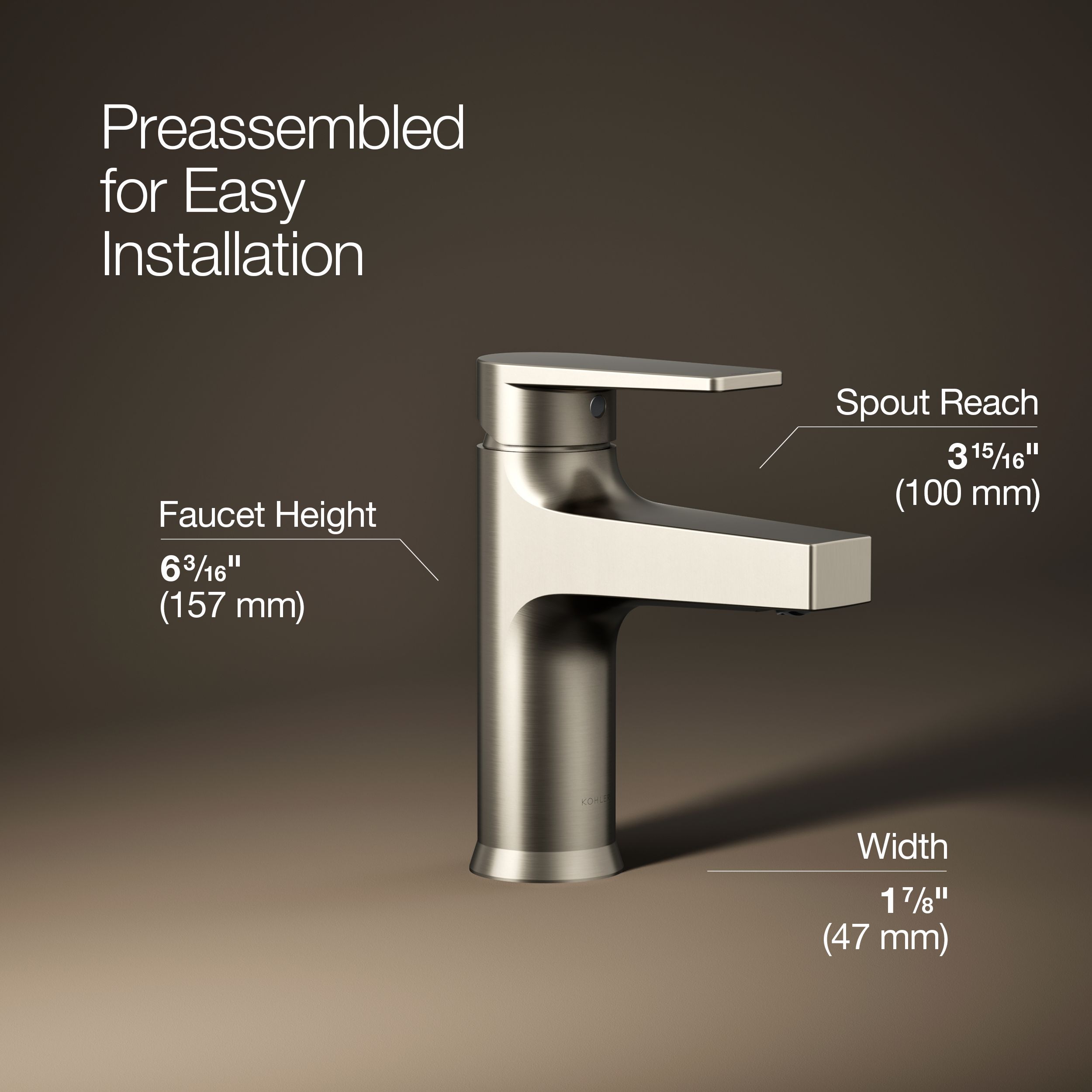 KOHLER K-74013-4-BN Lavatory-Faucets - View #3