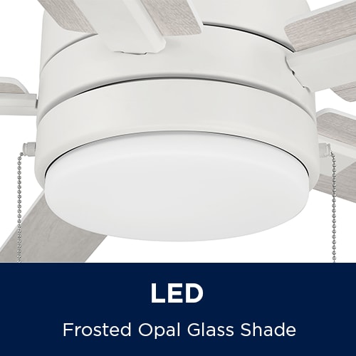 Harbor Breeze Ollington 52in Matte White LED Indoor Ceiling Fan with