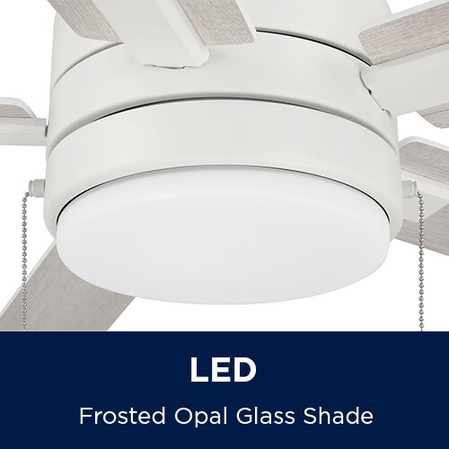 Harbor Breeze Ollington 52-in Matte White Indoor Ceiling Fan with Light (5-Blade)