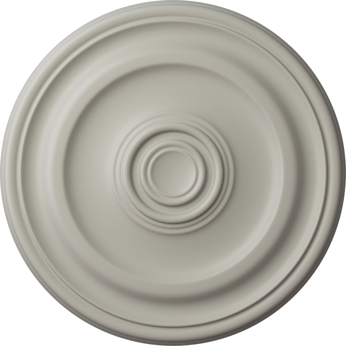 Ekena Millwork CM15DEPCF Devon 15.75-in W x 15.75-in L Painted Pot Of Cream Polyurethane Whole Ceiling Medallion