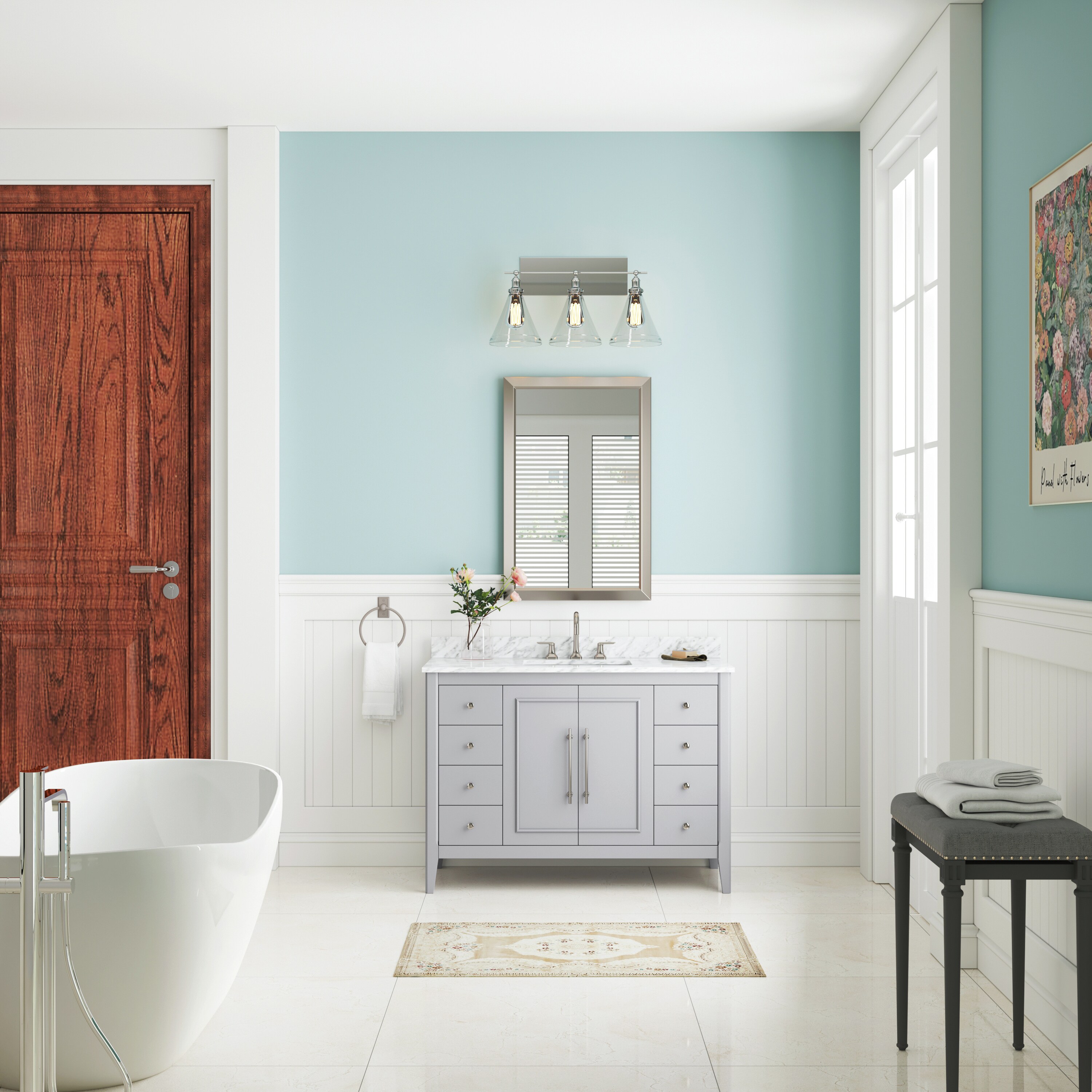 allen + roth L22014-VS48-TG Bath-Vanity-Combo - View #2