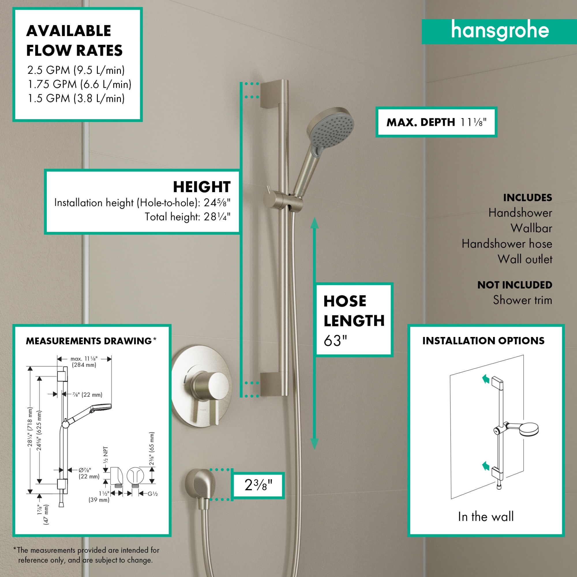 Hansgrohe 04969670 Fixed-Showerhead - View #2