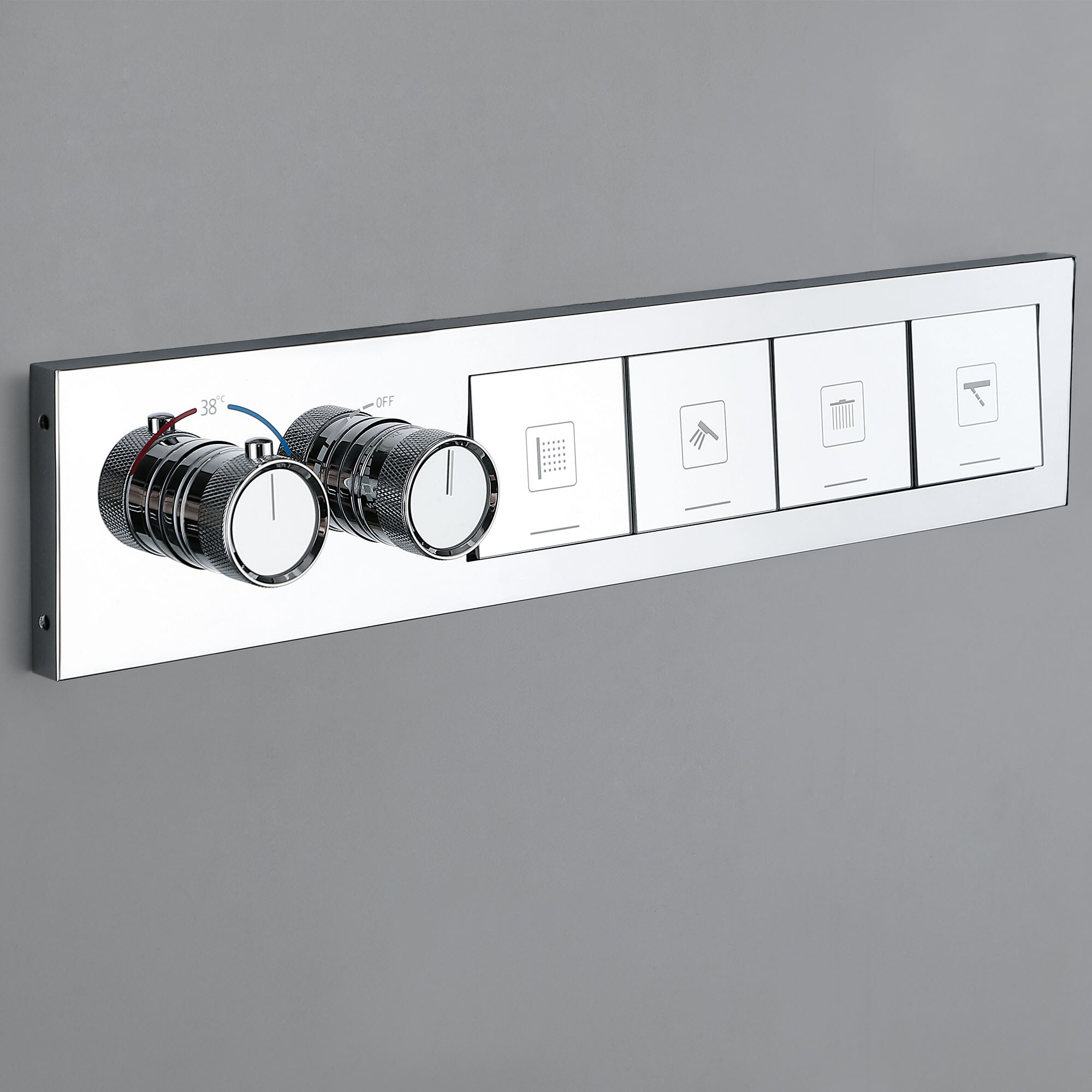 WELLFOR WB-85045-C Showerhead-Bar-Panels - View #7