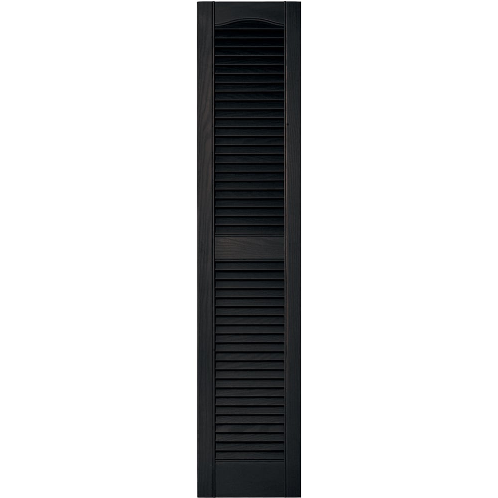 Vantage V1711255010 12-in W x 55-in H Musket Brown Louvered Exterior Shutters ( 1 -Pack )
