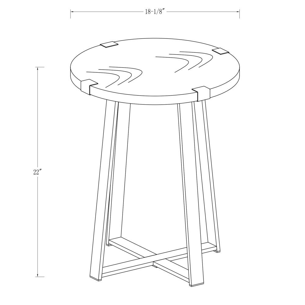 Walker Edison LWF18MWSTDW End-Tables - View #4