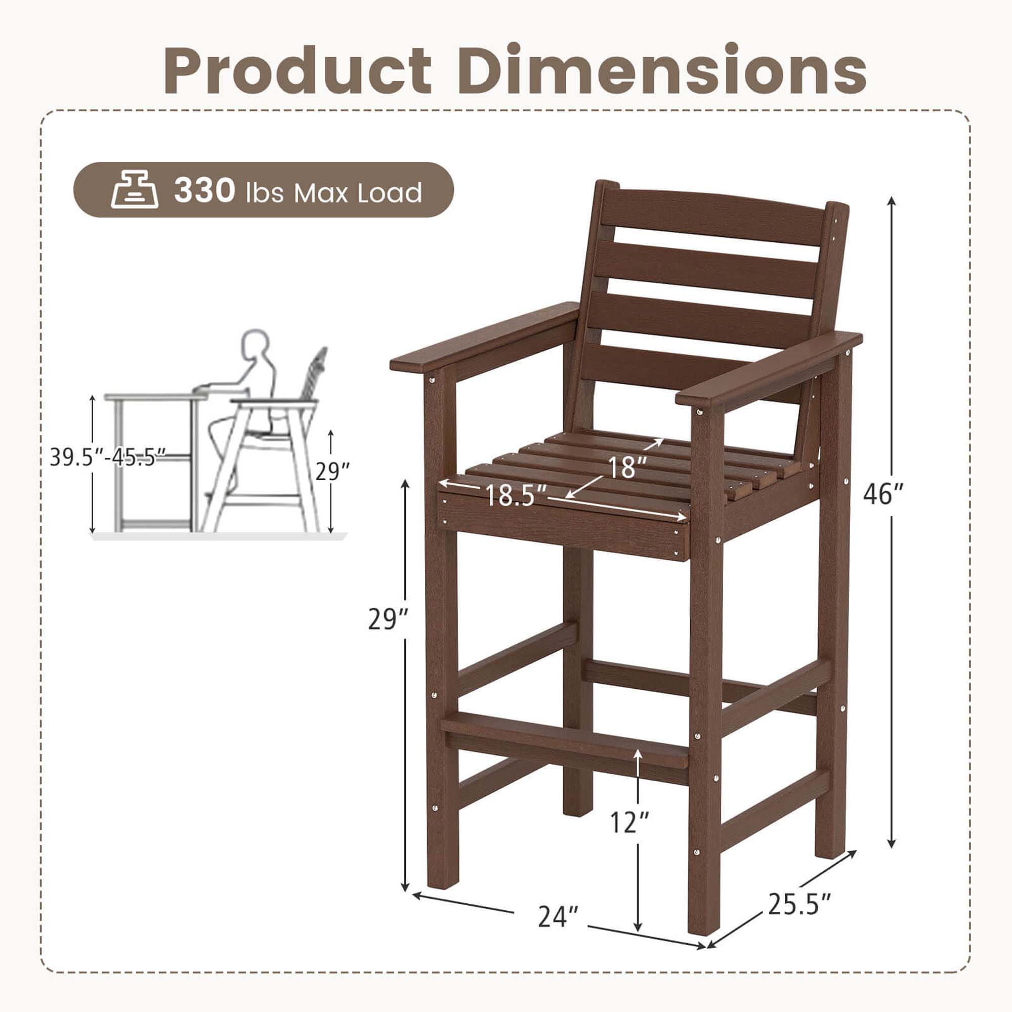 Costway HCST05556 Patio-Chairs - View #2