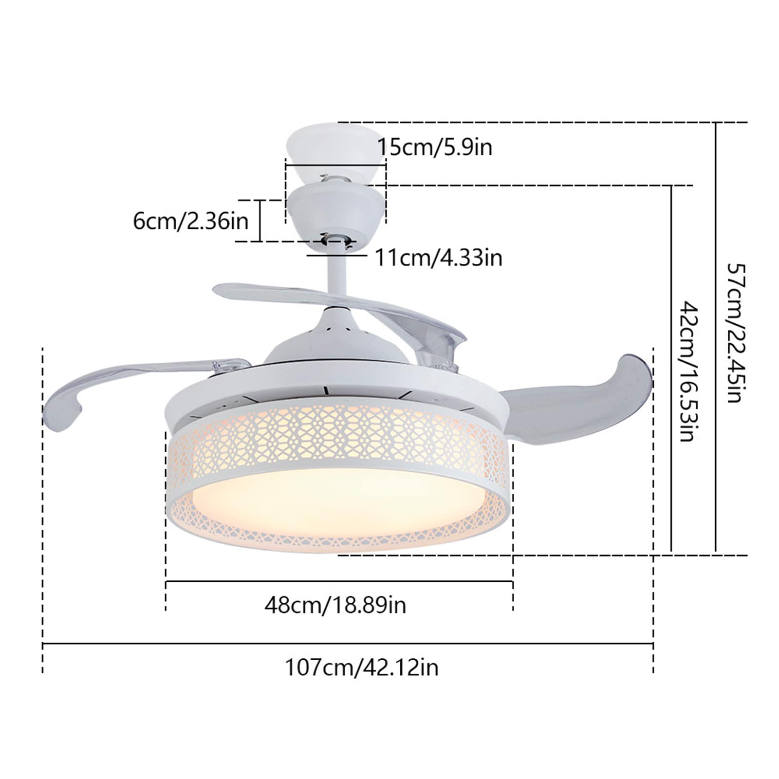 Oukaning HG-HSYXF-4336-US Ceiling-Fans - View #4