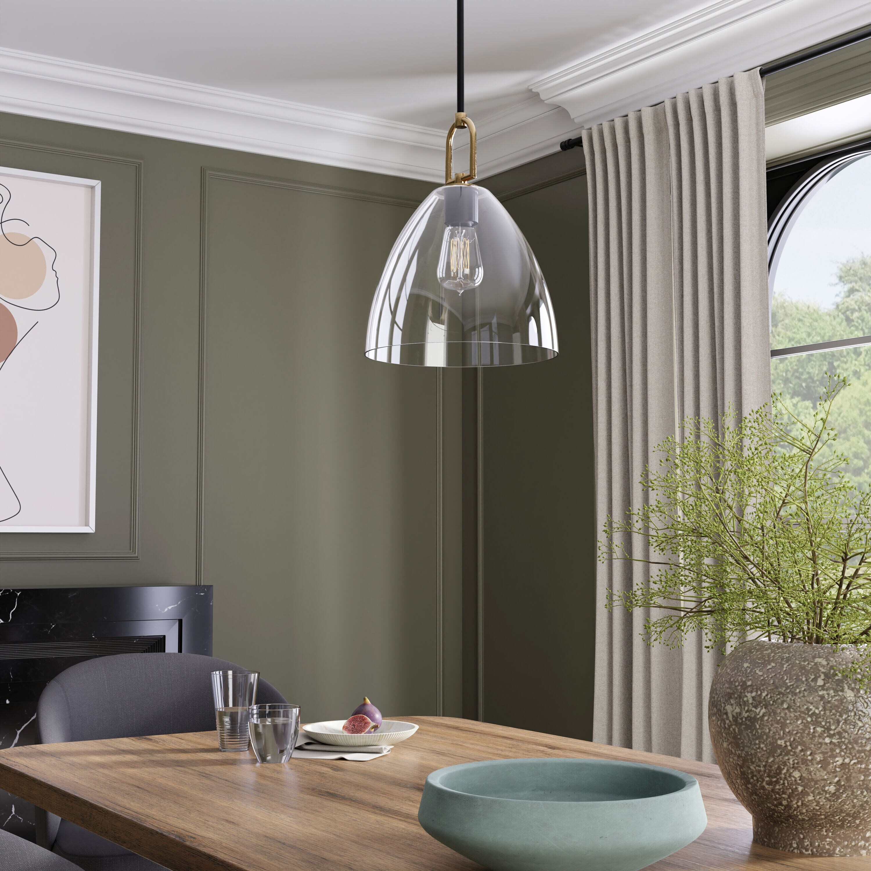 allen + roth PL32-1MBKG Pendant-Lights - View #8
