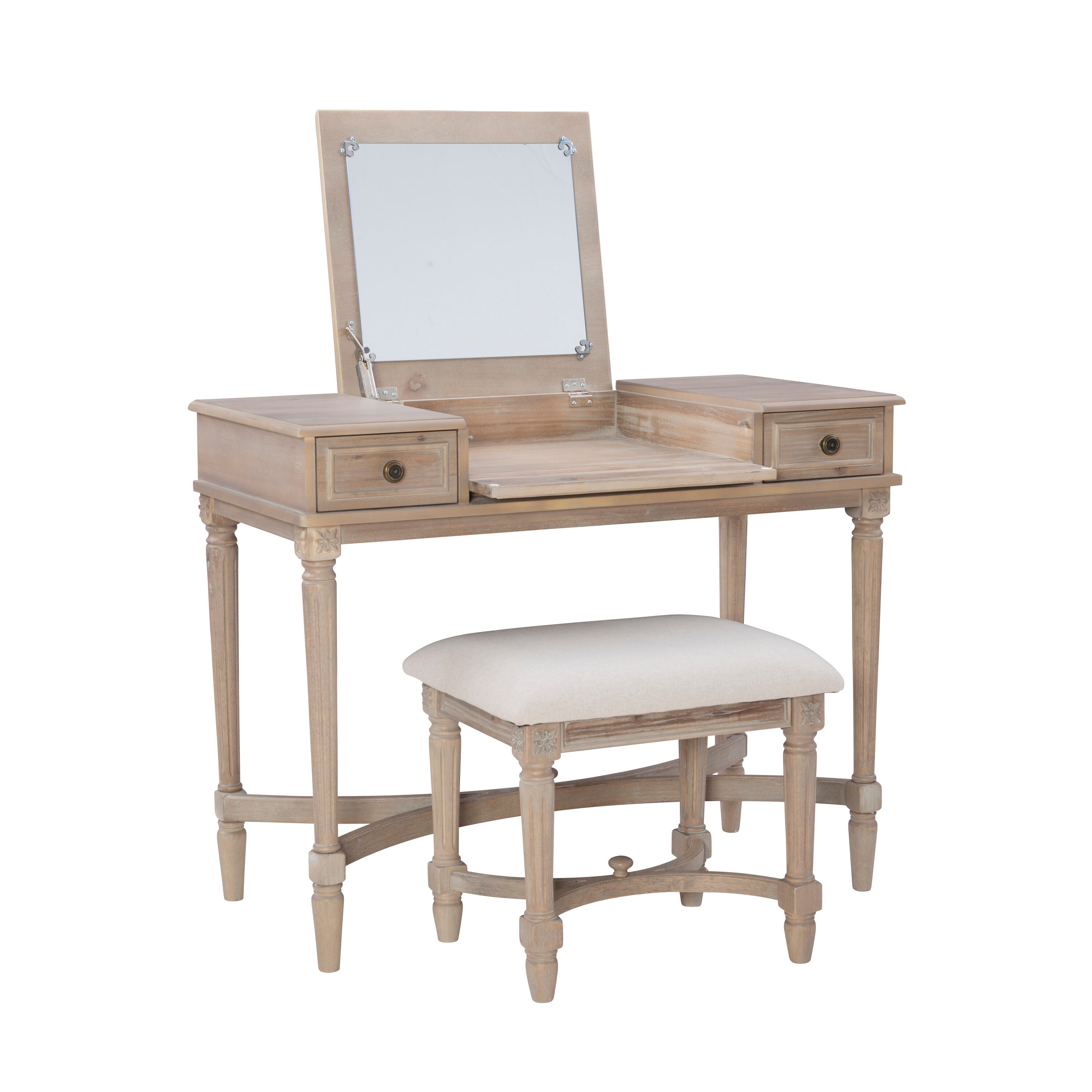 Linon VS064GRY01U Bedroom-Vanities - View #6