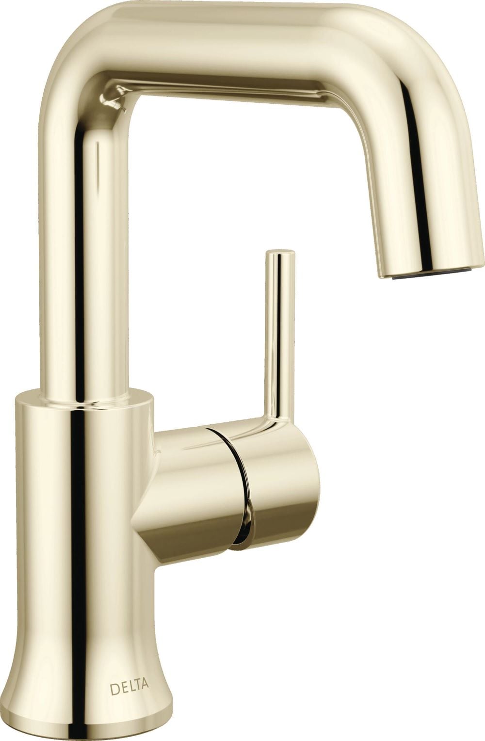 Delta 554HAR-PN-DST Trinsic Polished Nickel Single hole 1-handle WaterSense High-arc Commercial/Residential Handle Bathroom Sink Faucet with Drain