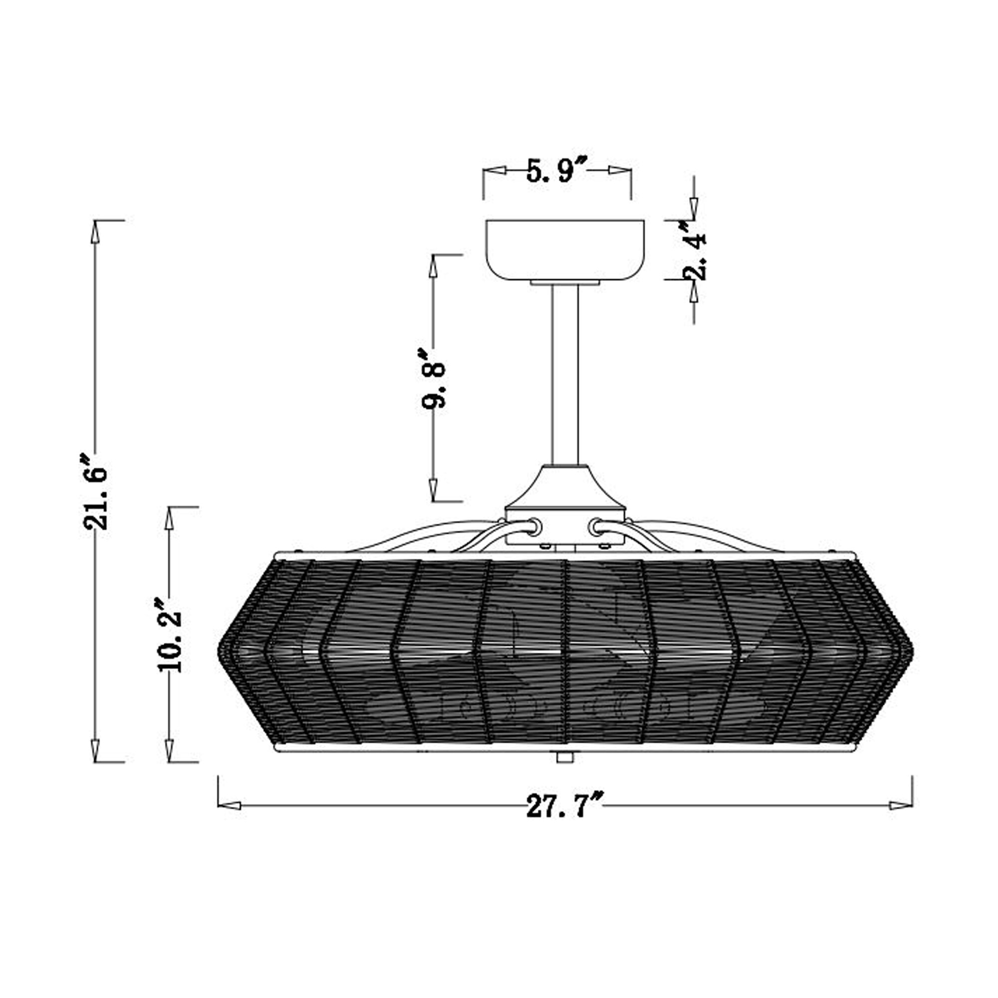 Warehouse of Tiffany DW01W64NM Ceiling-Fans - View #4