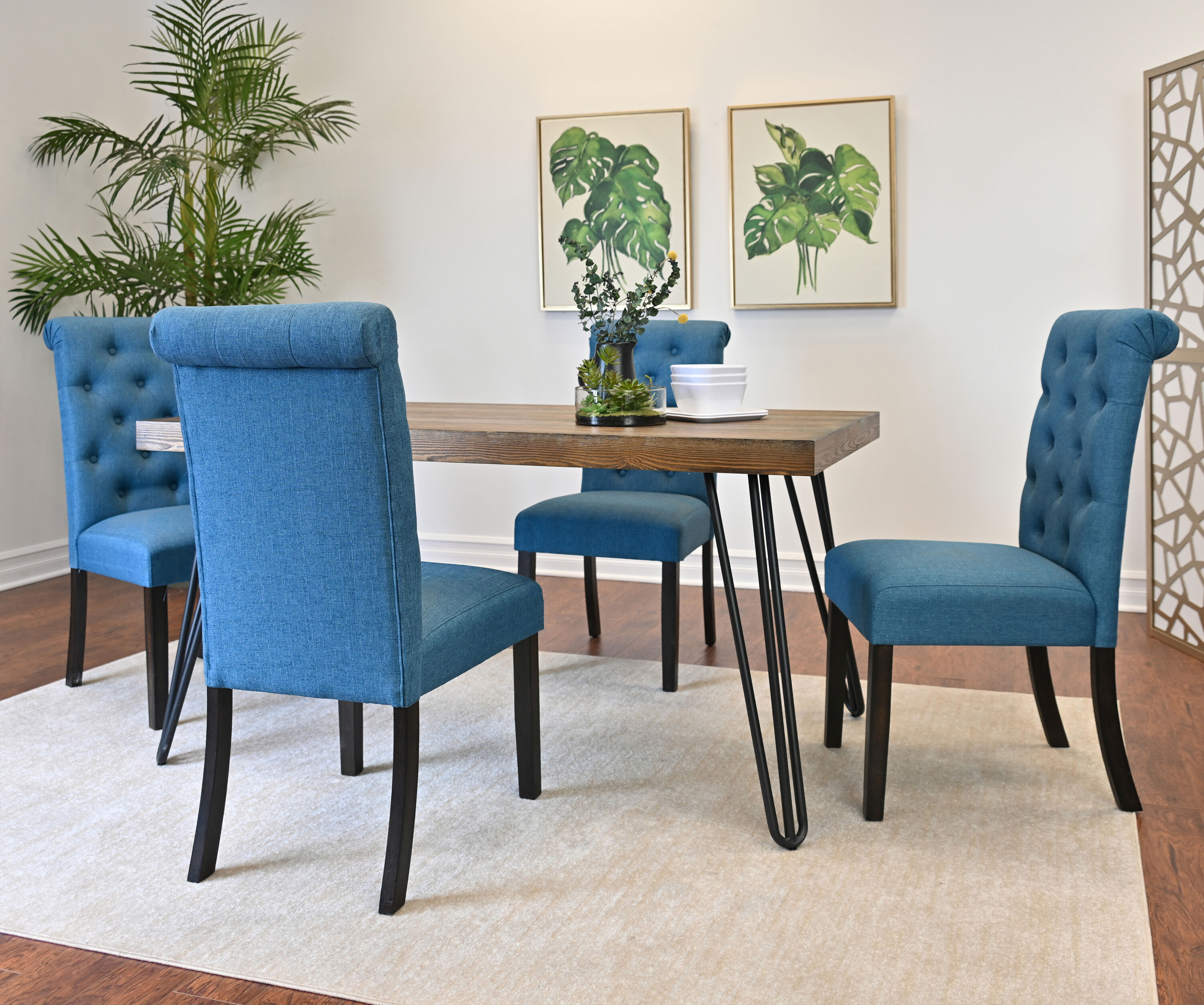 Roundhill Furniture T8741-C361BUX2-CB874 Dining-Sets - View #6