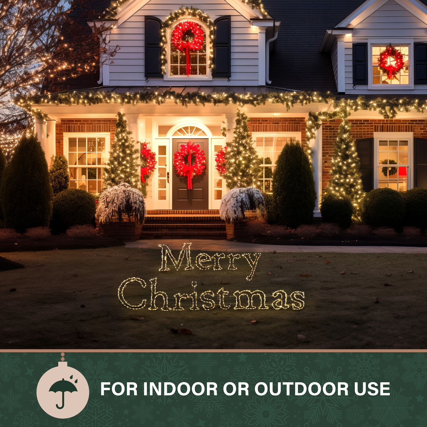 Fraser Hill Farm FFCHLED240-MC0-WT Outdoor-Christmas-Decor - View #7