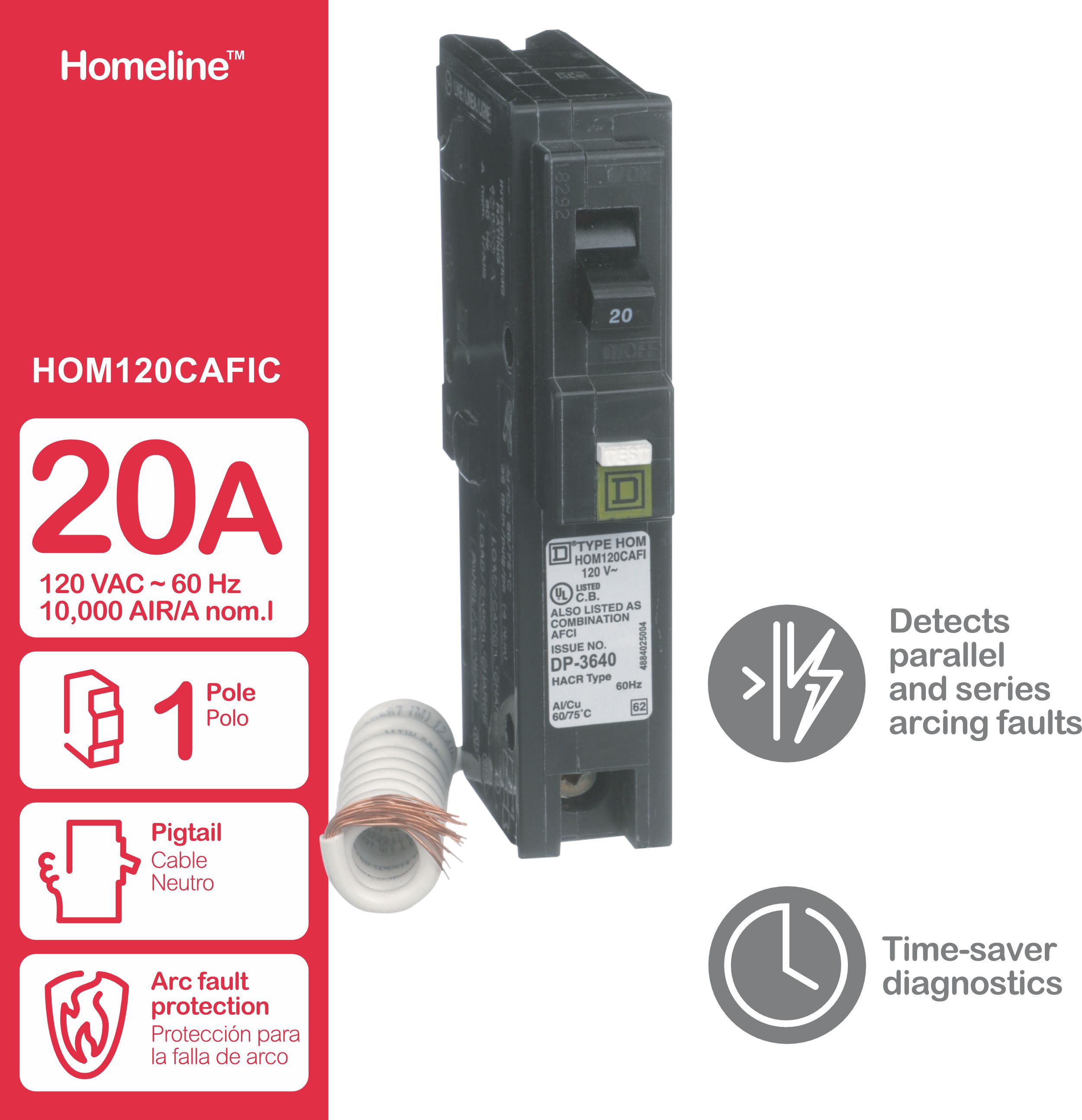 Square D HOM120CAFIC Circuit-Breakers - View #7