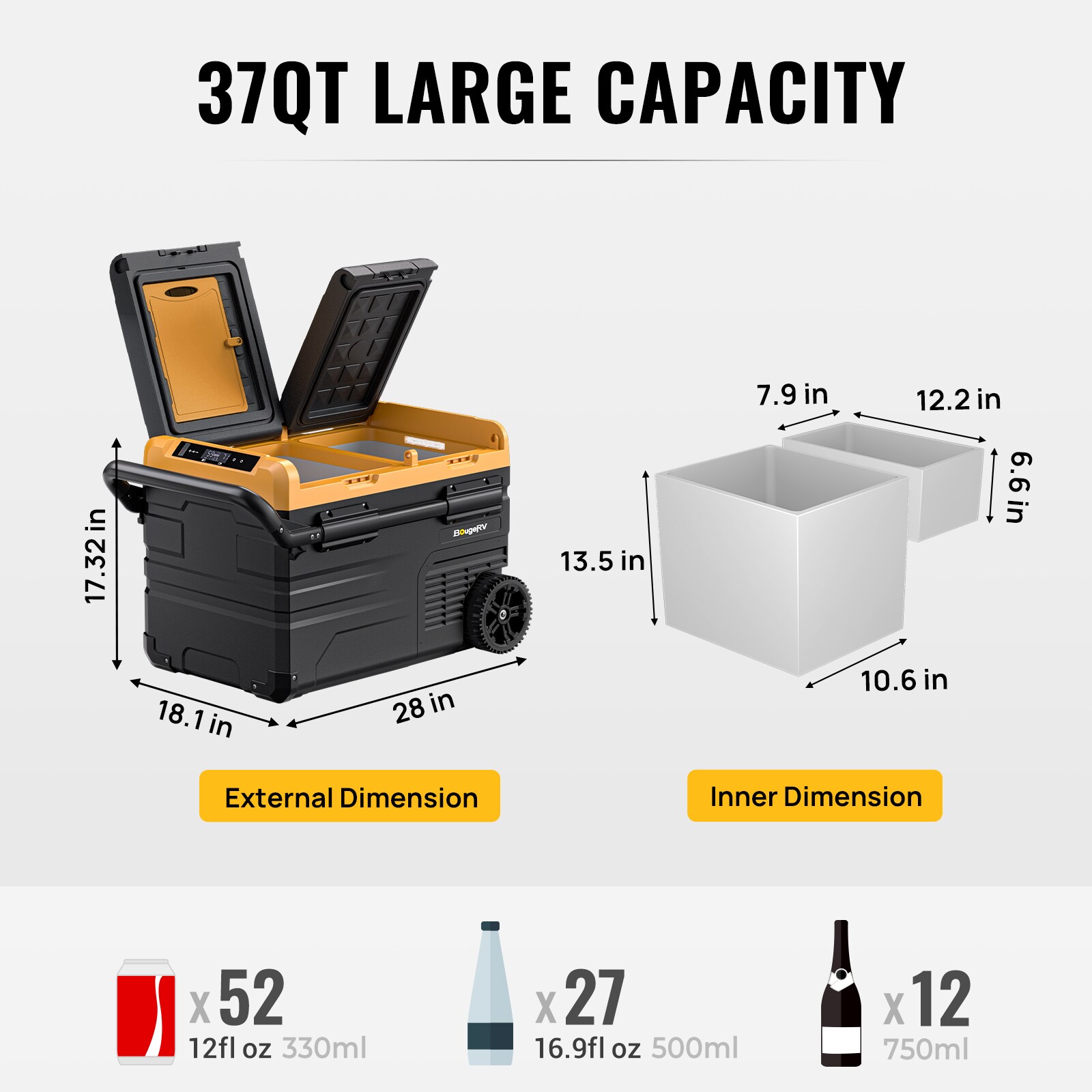 BougeRV LW03501 Portable-Coolers - View #3