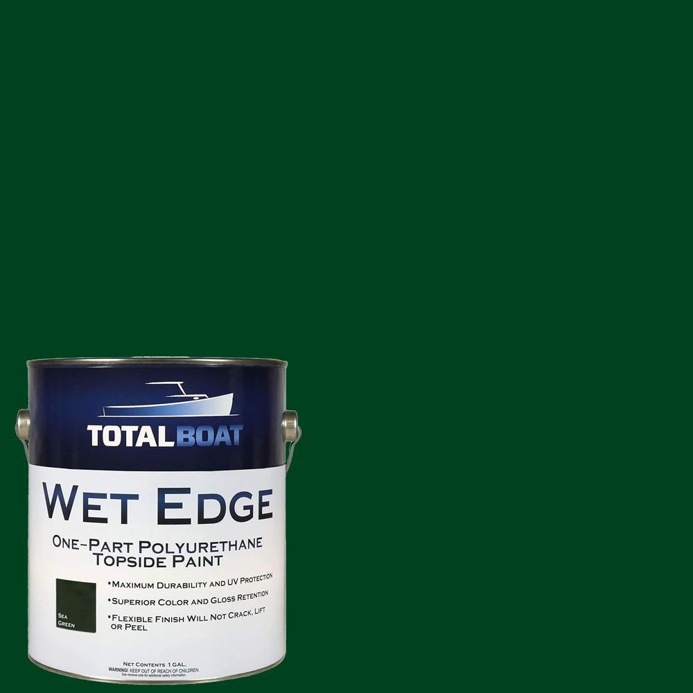 Wet Edge Topside Paint High-gloss Sea Green Enamel Oil-based Marine Paint (1-Gallon) | - TotalBoat 365406