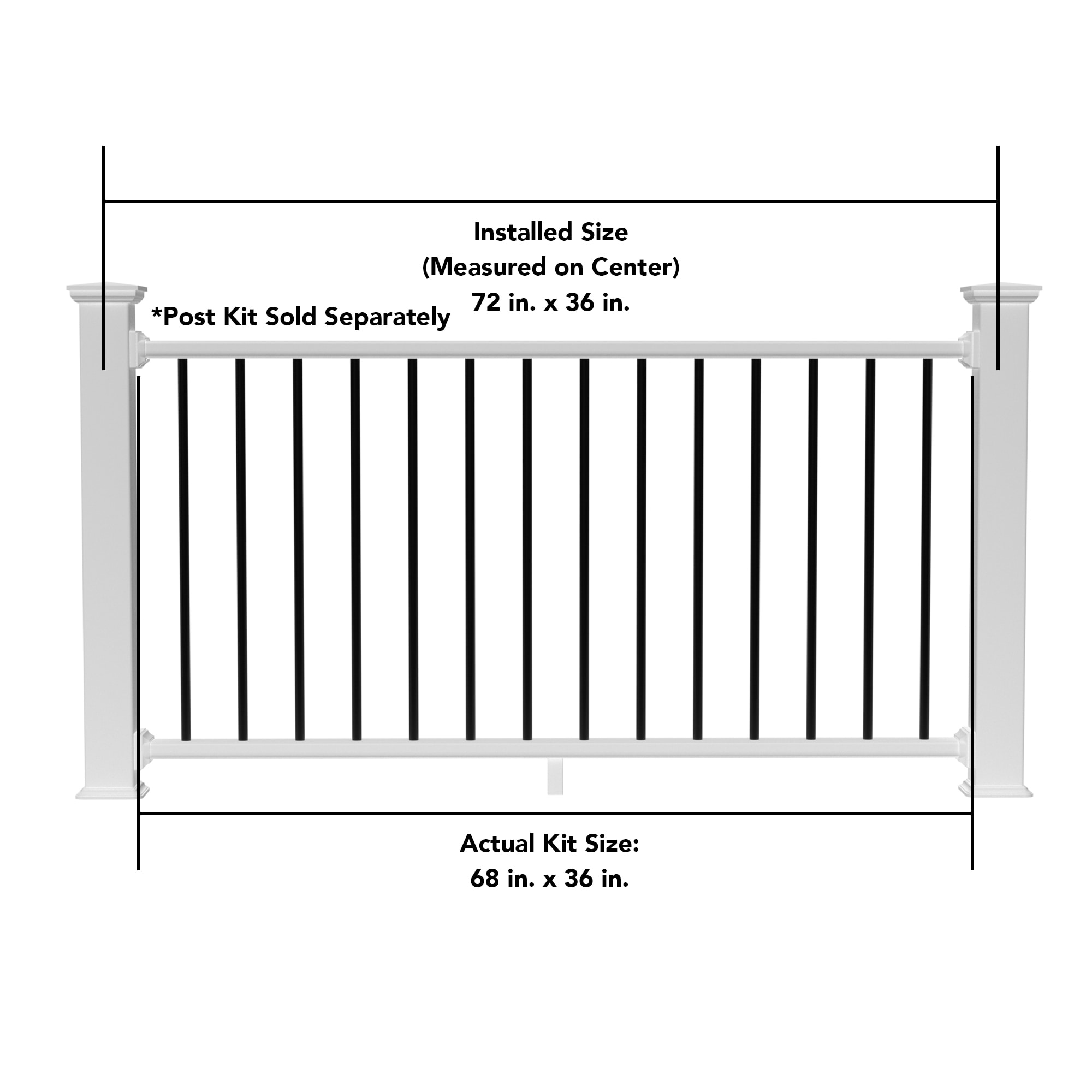 Deckorators Grab and Go 6-ft x 2.75-in x 36-in White Composite Deck ...