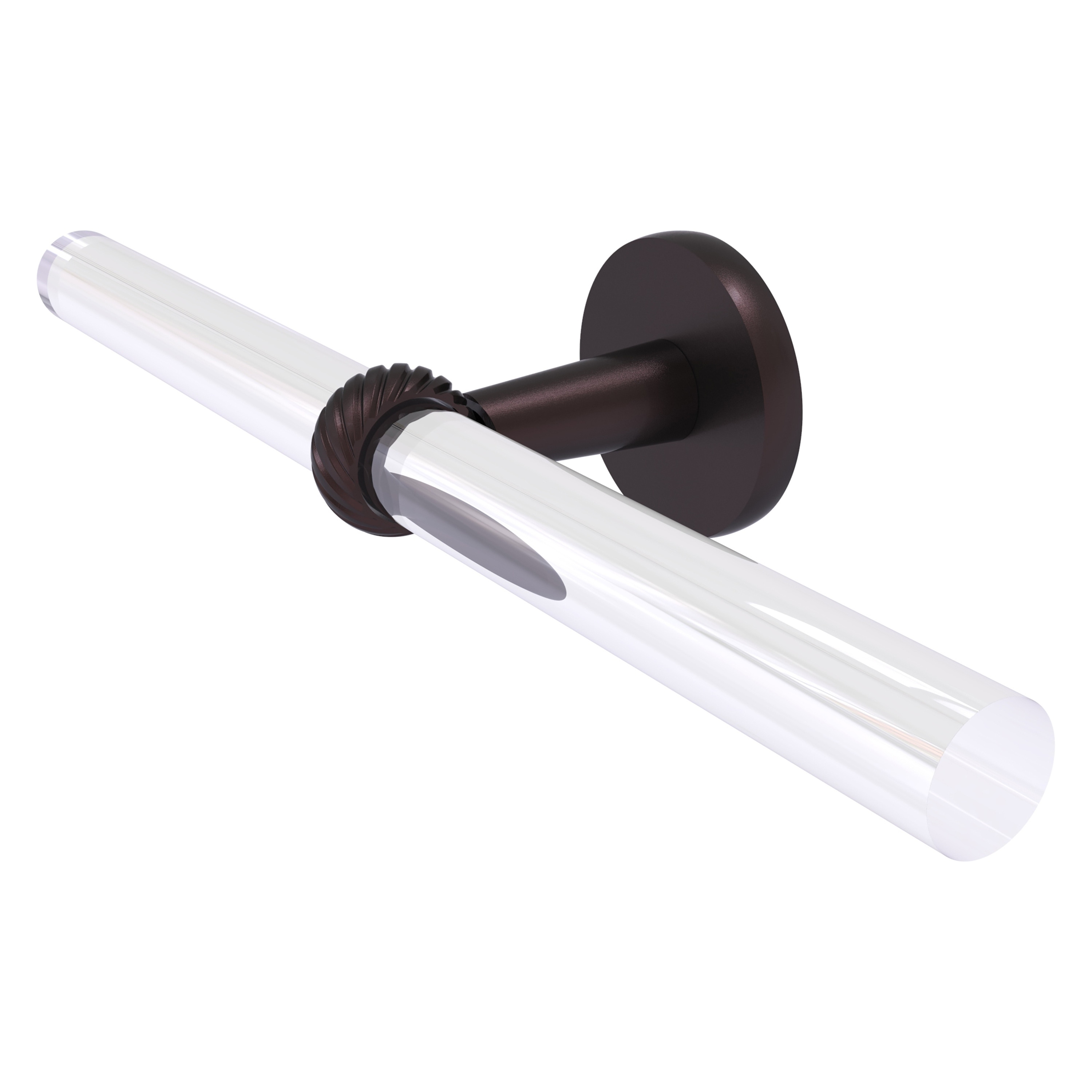 Allied Brass CV-HTBT-2-ABZ Clearview 18-in Antique Bronze Wall mount Double Towel Bar