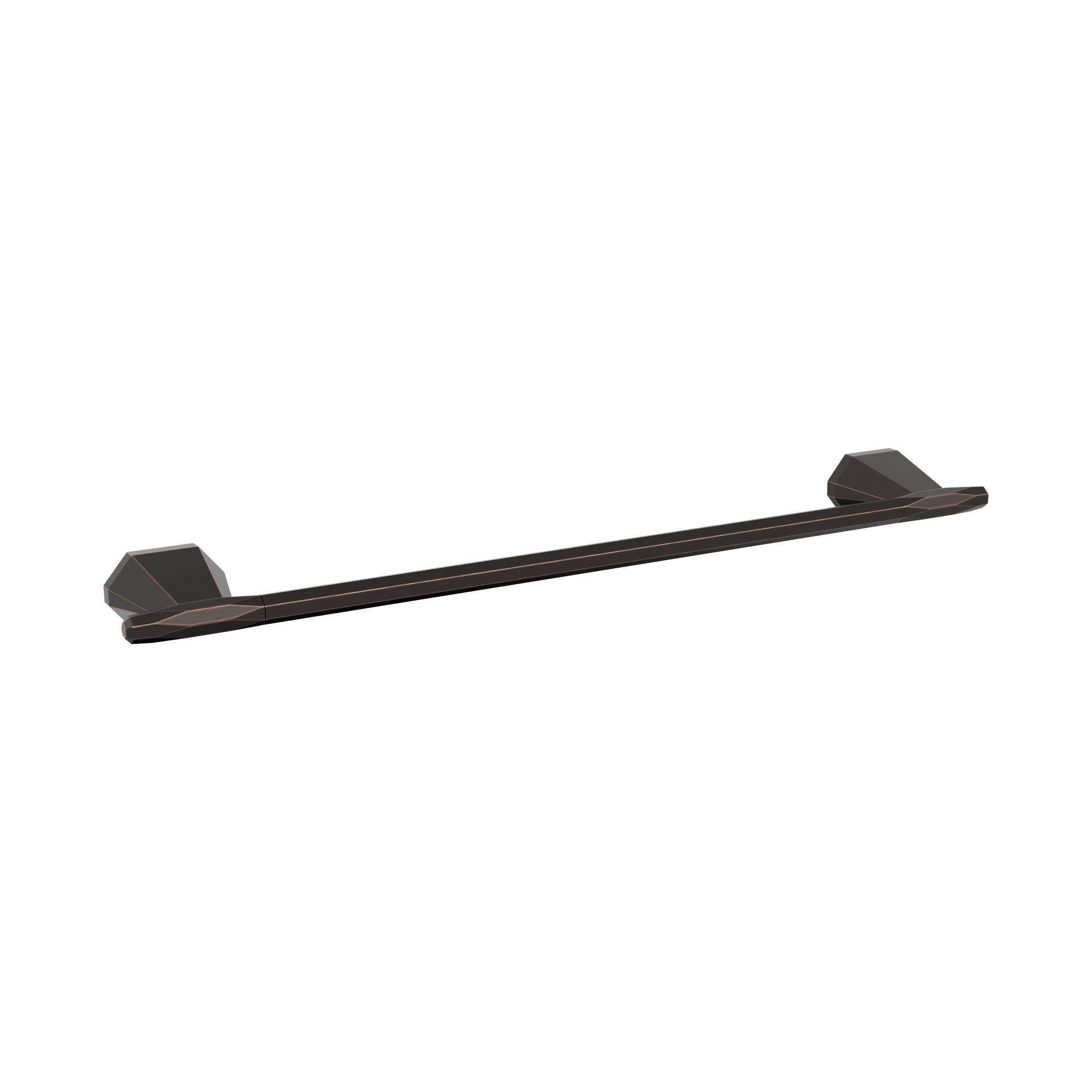 Amerock BH36043ORB St. Vincent 18-in Oil Rubbed Bronze Wall mount Single Towel Bar