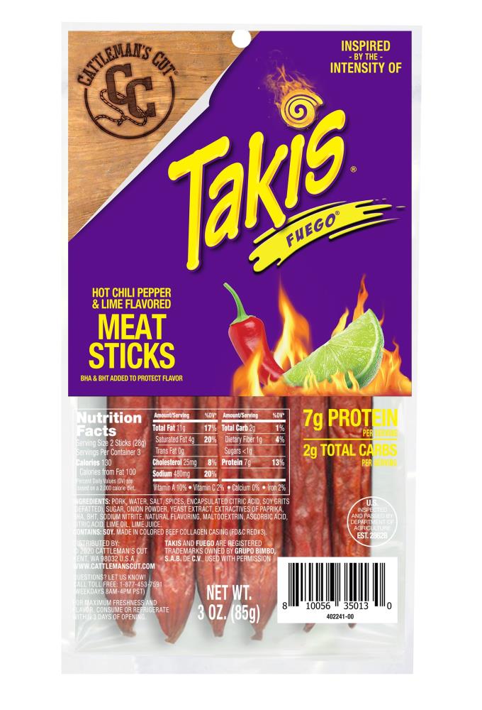 Takis Fuego Meat Stick 3oz - Hot Chili Pepper and Lime Flavor - Spicy Meat  Snack Inspired by Takis Fuego Tortilla Chip in the Snacks & Candy  department at